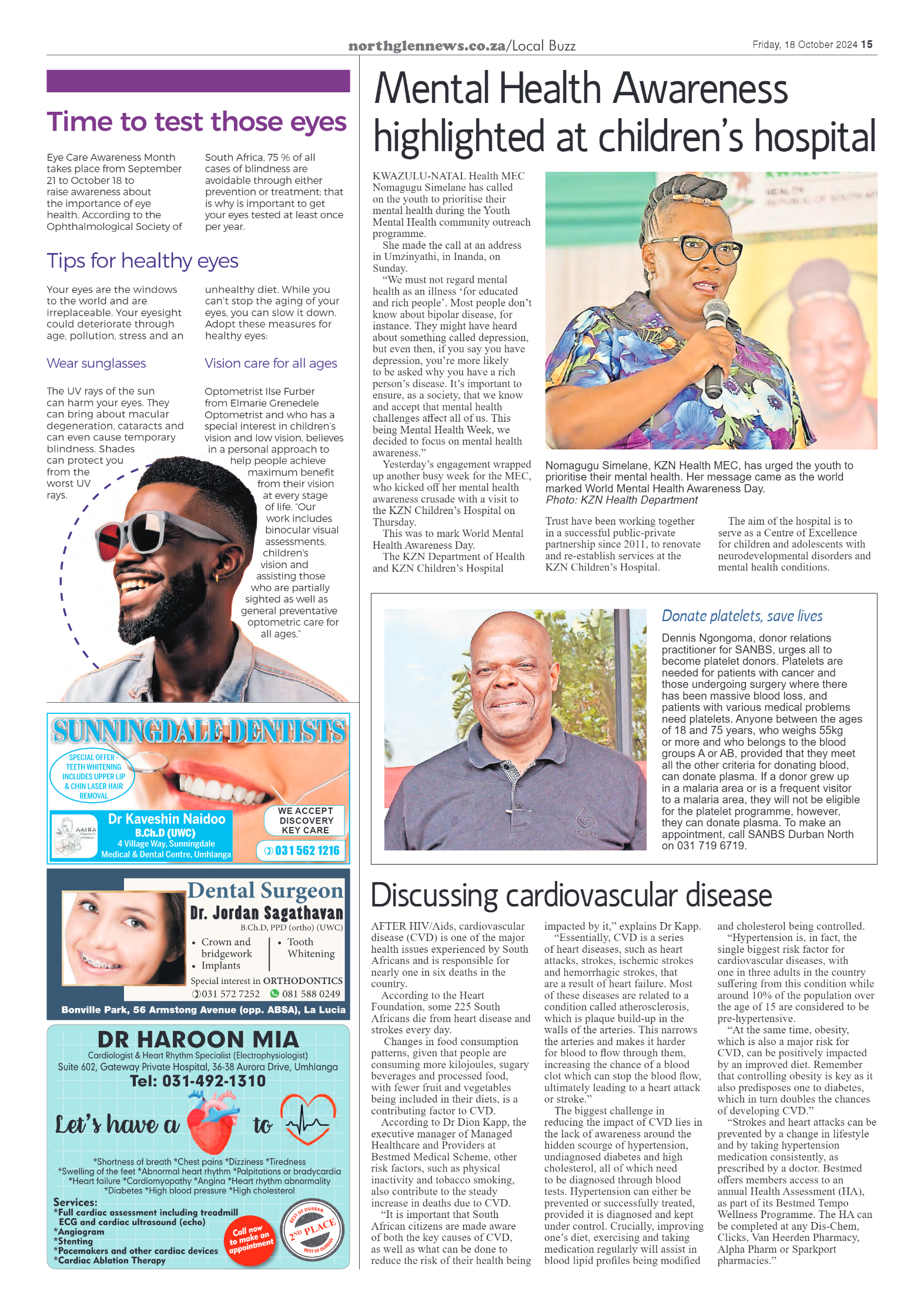 Northglen News 18 October 2024 page 15