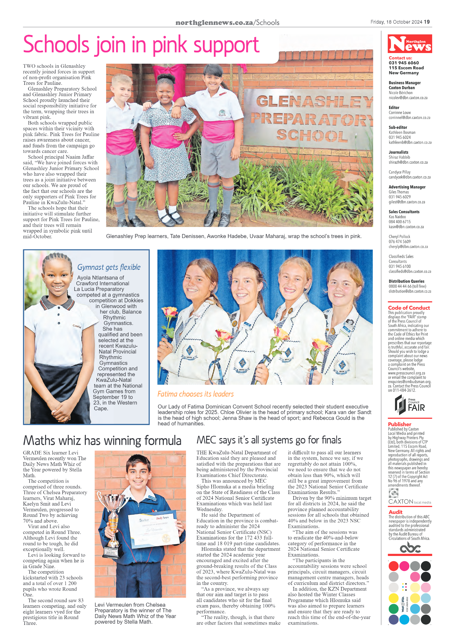 Northglen News 18 October 2024 page 19
