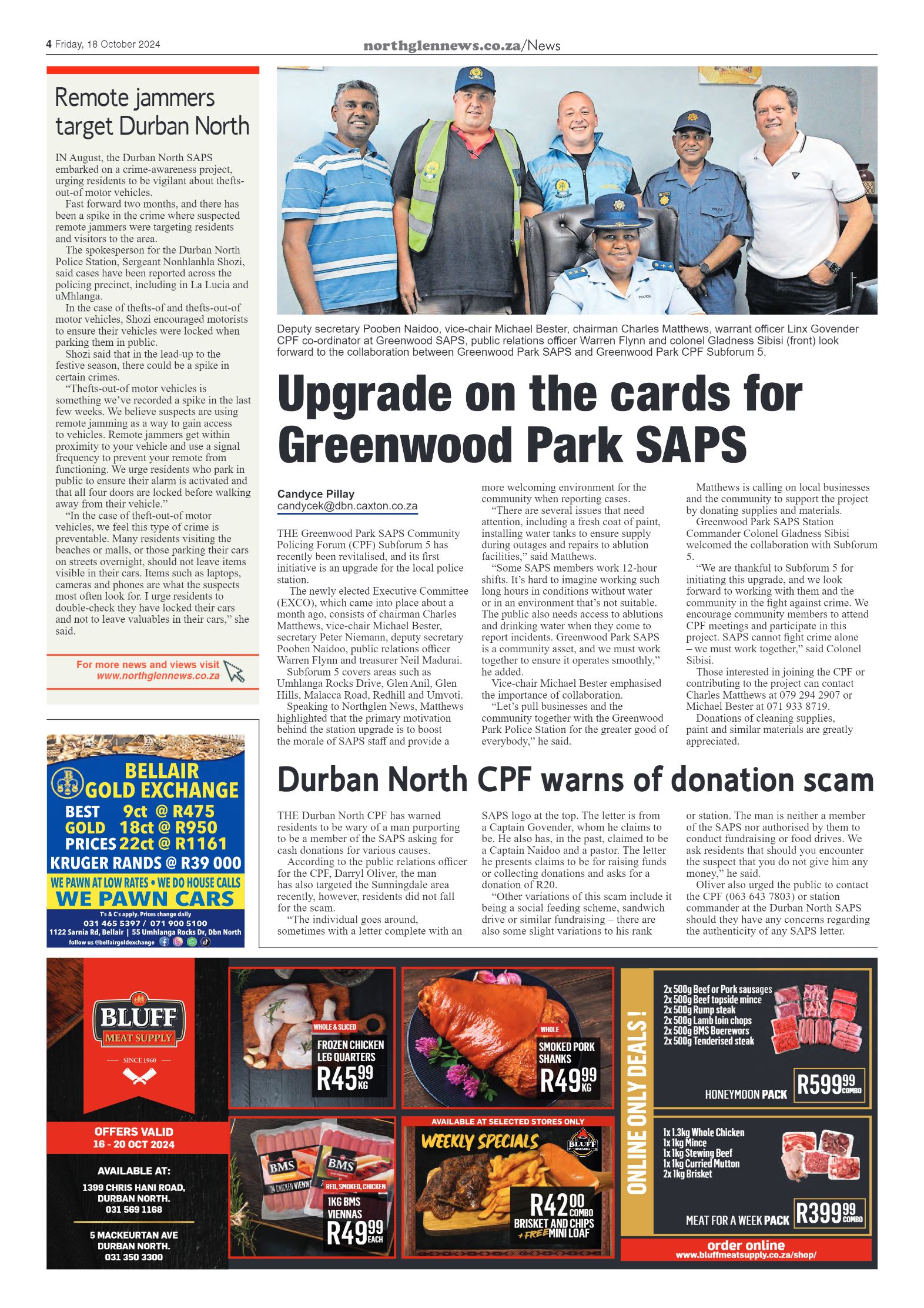 Northglen News 18 October 2024 page 4