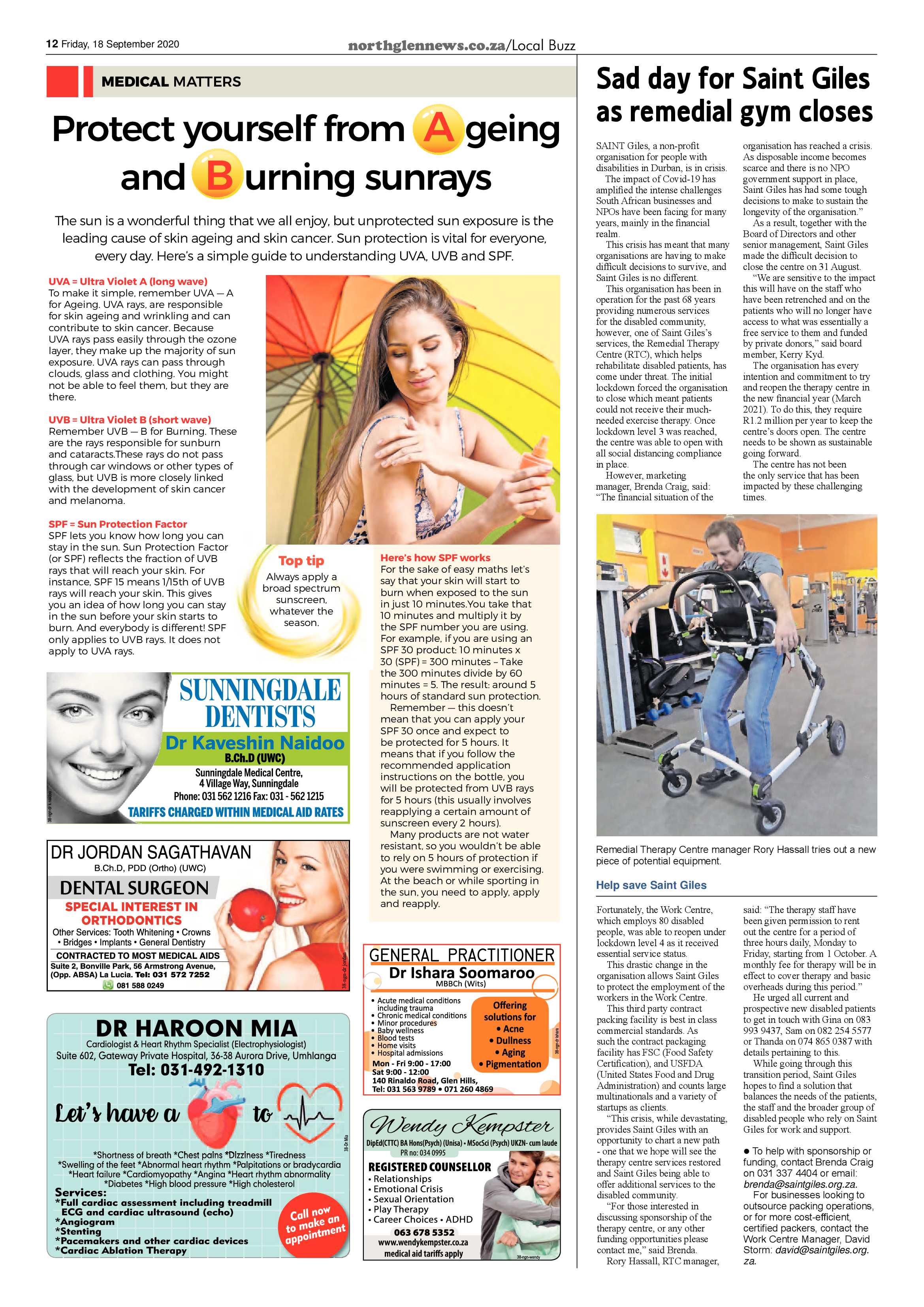 Northglen News 18 September 2020 page 12