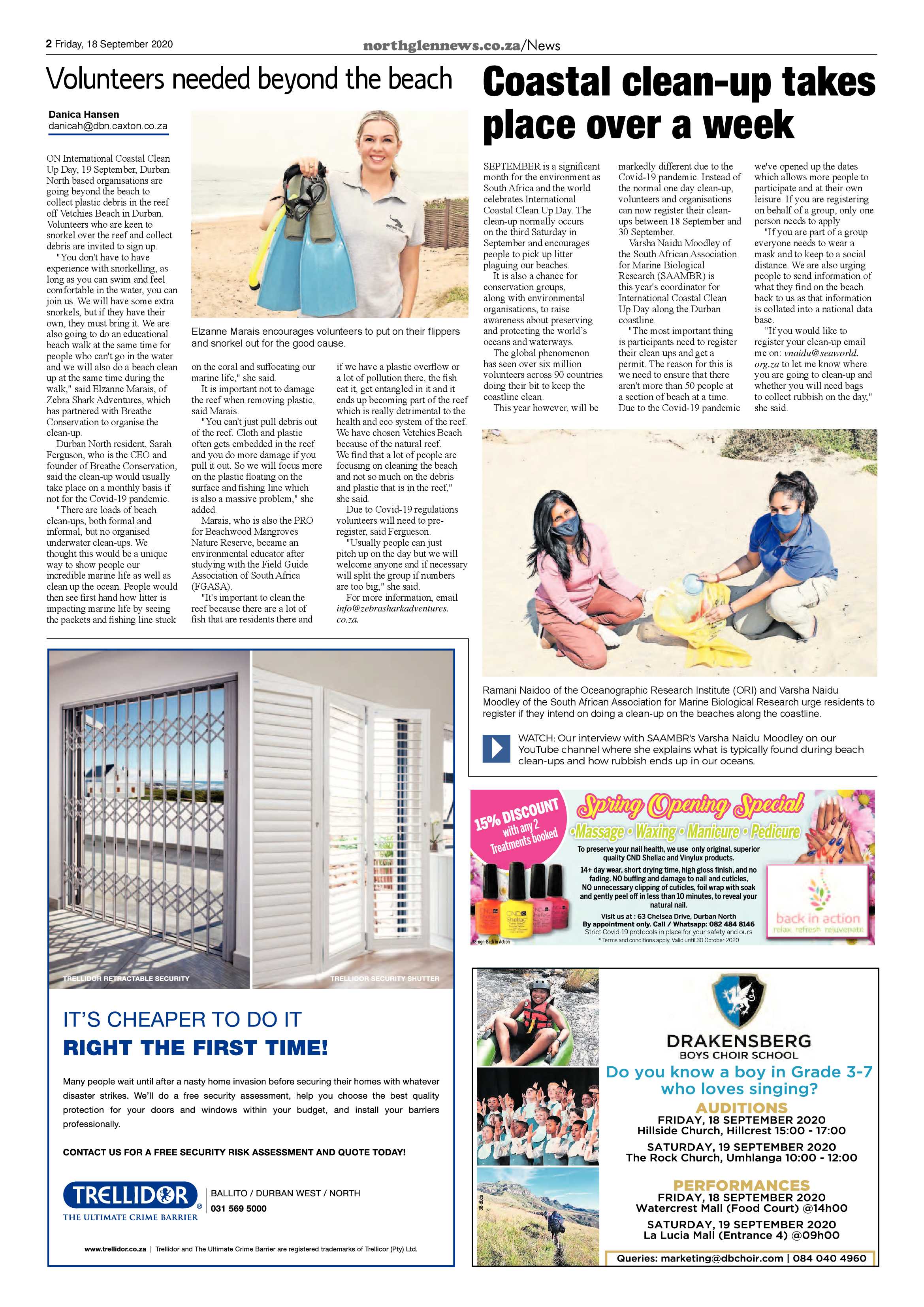 Northglen News 18 September 2020 page 2