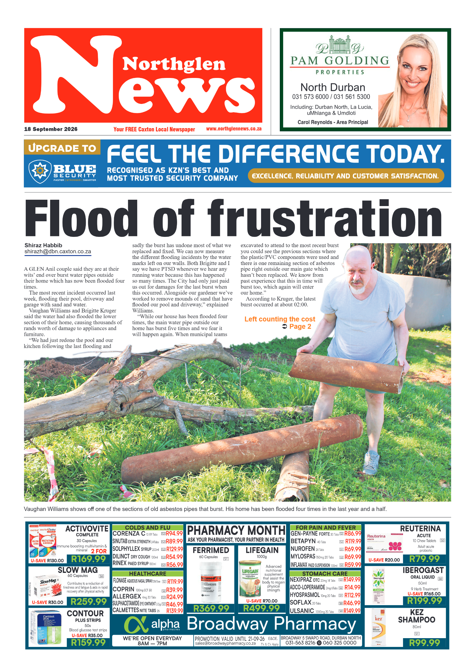 Northglen News 18 September 2026 page 1
