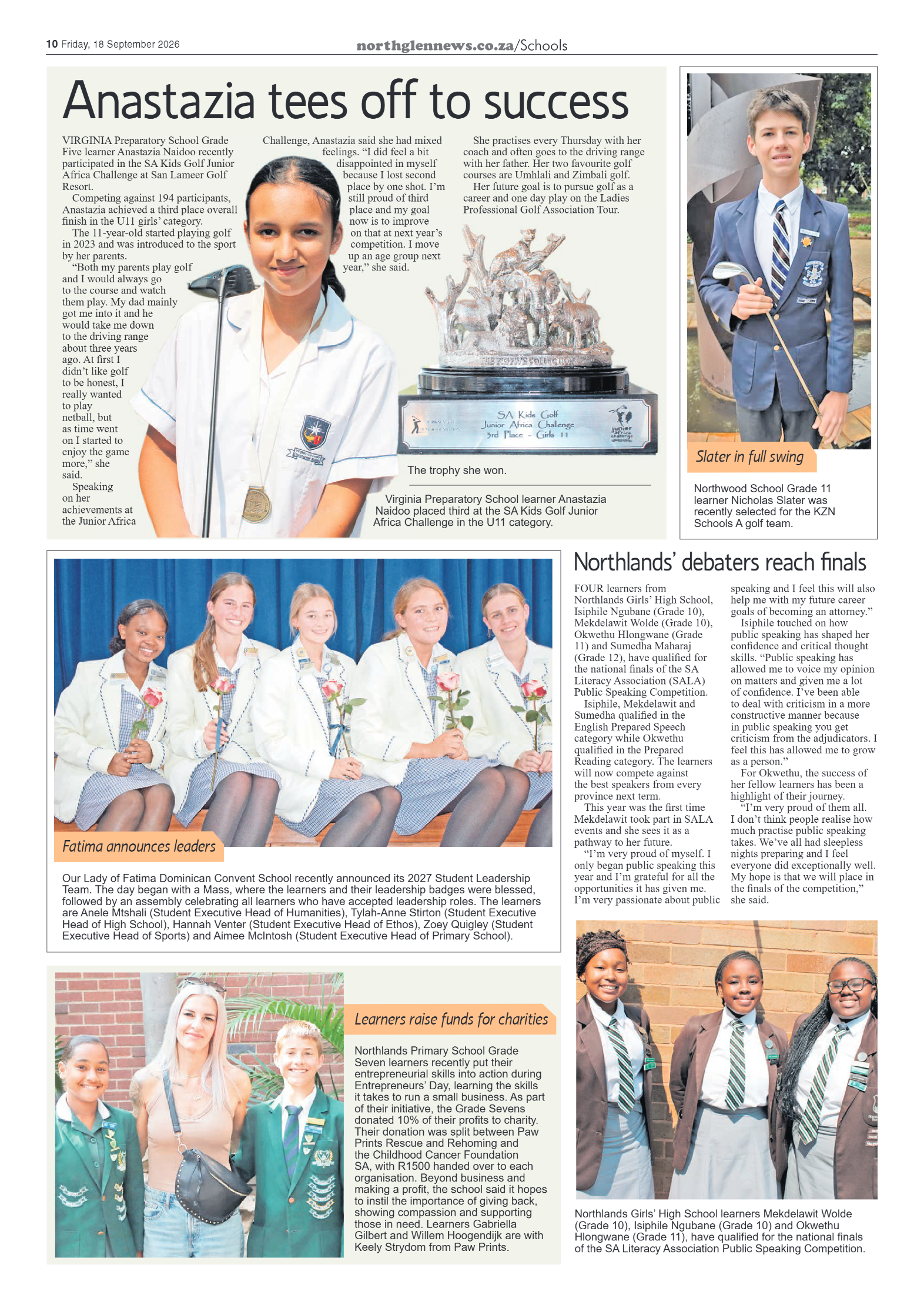 Northglen News 18 September 2026 page 10