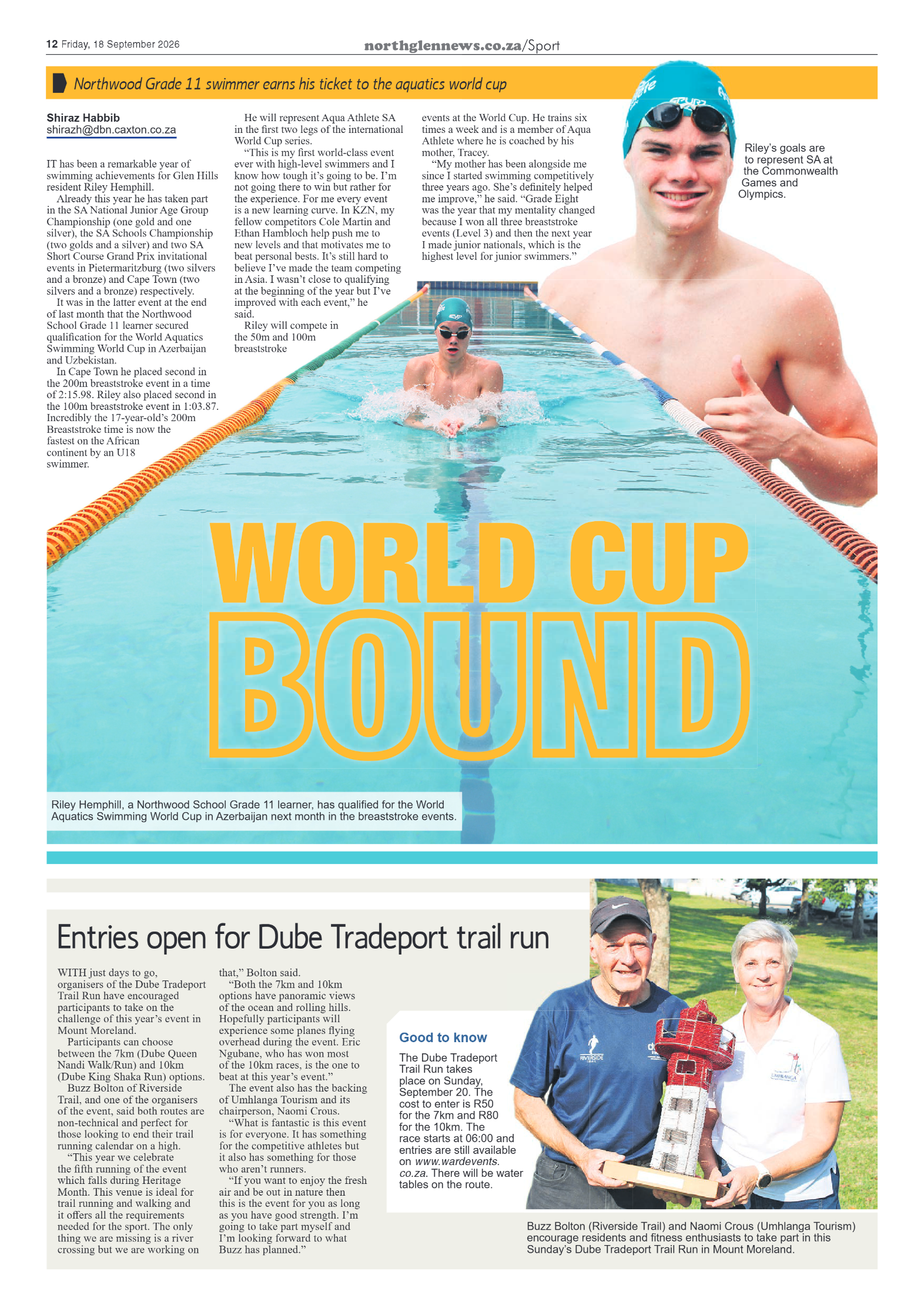 Northglen News 18 September 2026 page 12