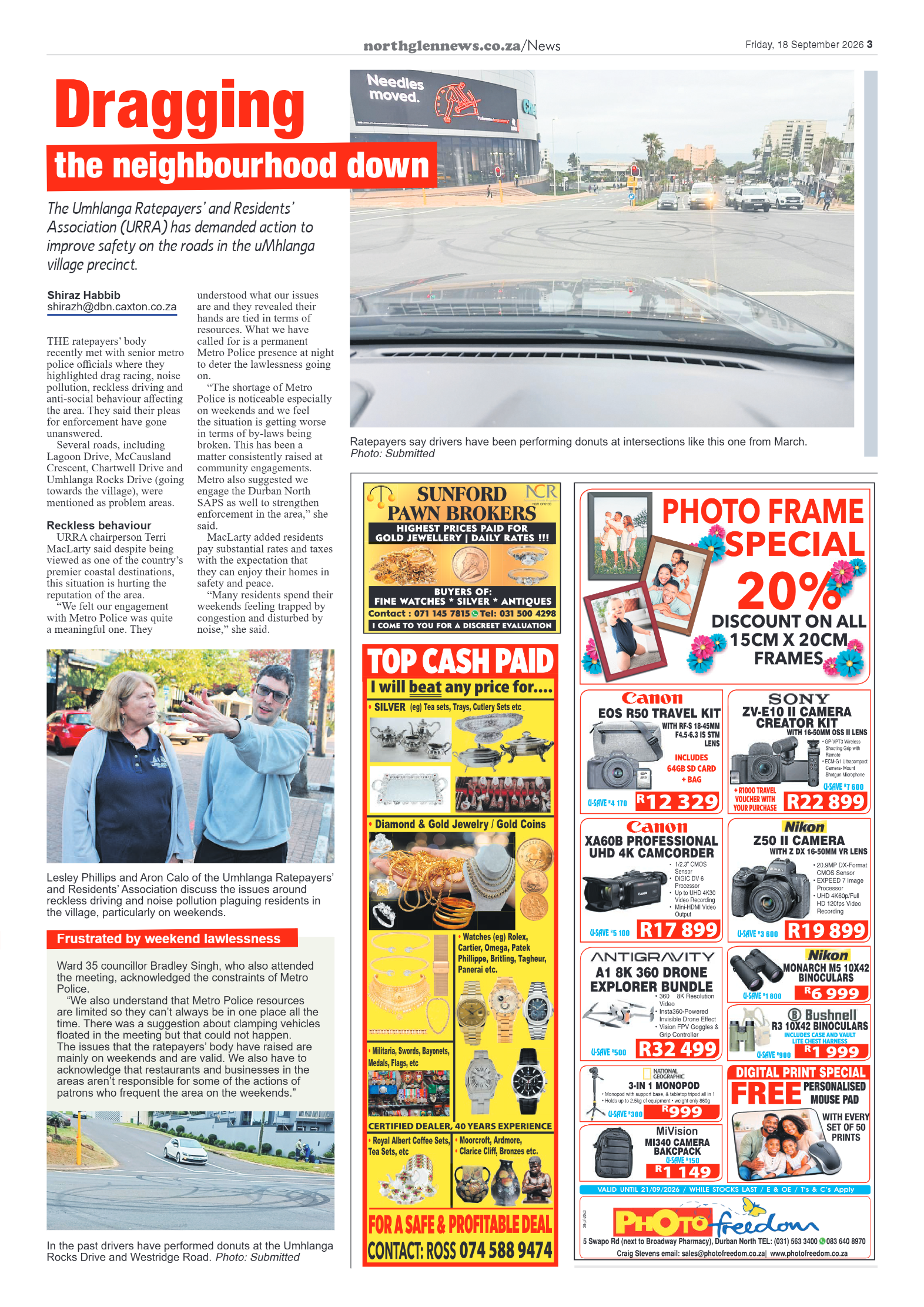 Northglen News 18 September 2026 page 3