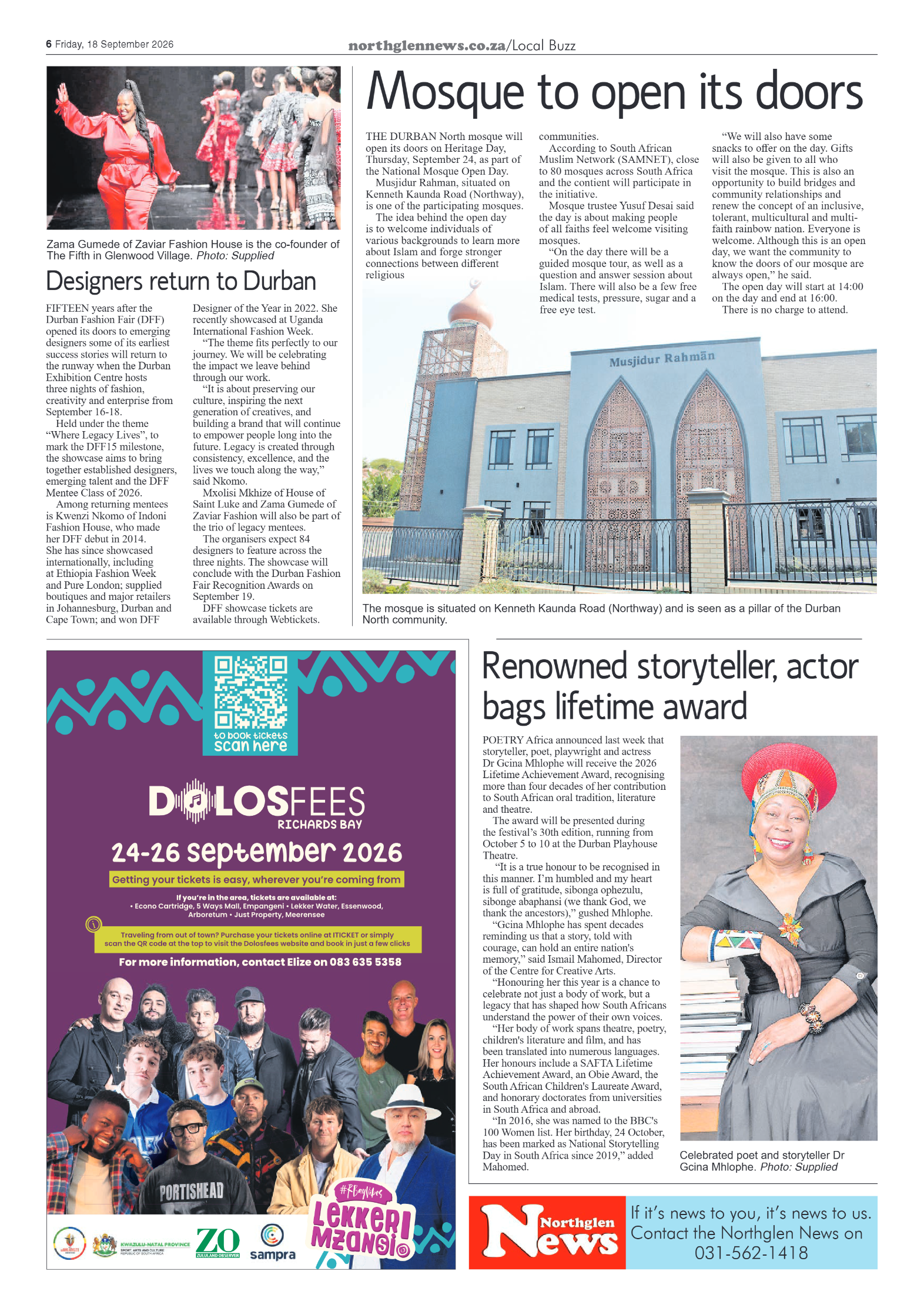 Northglen News 18 September 2026 page 6