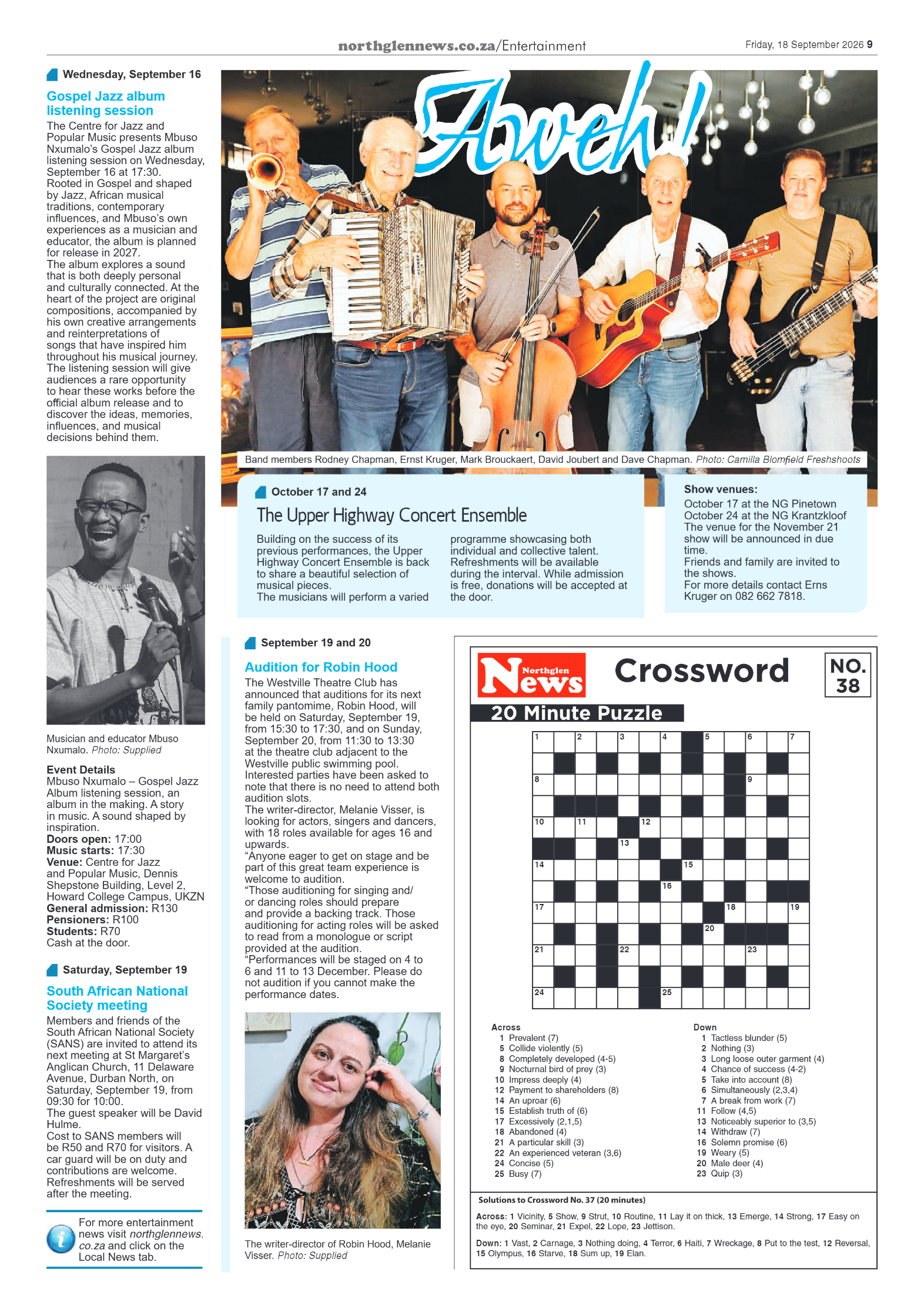 Northglen News 18 September 2026 page 9