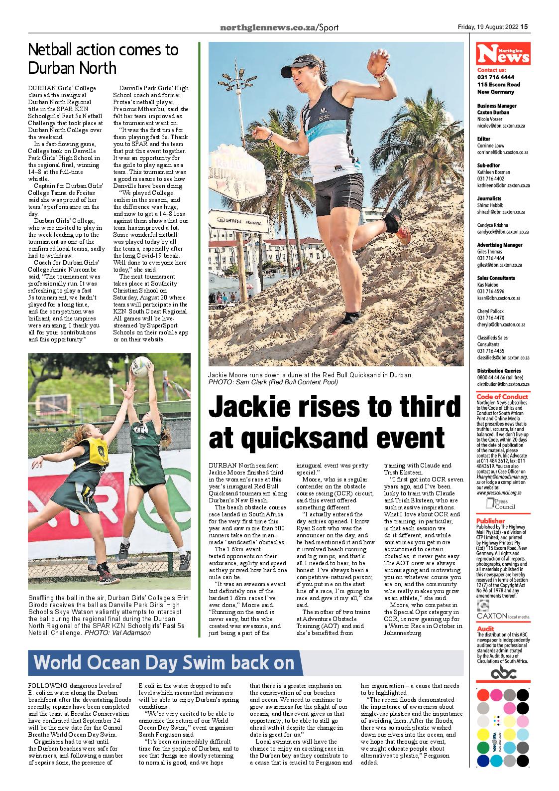Northglen News 19 August 2022 page 15