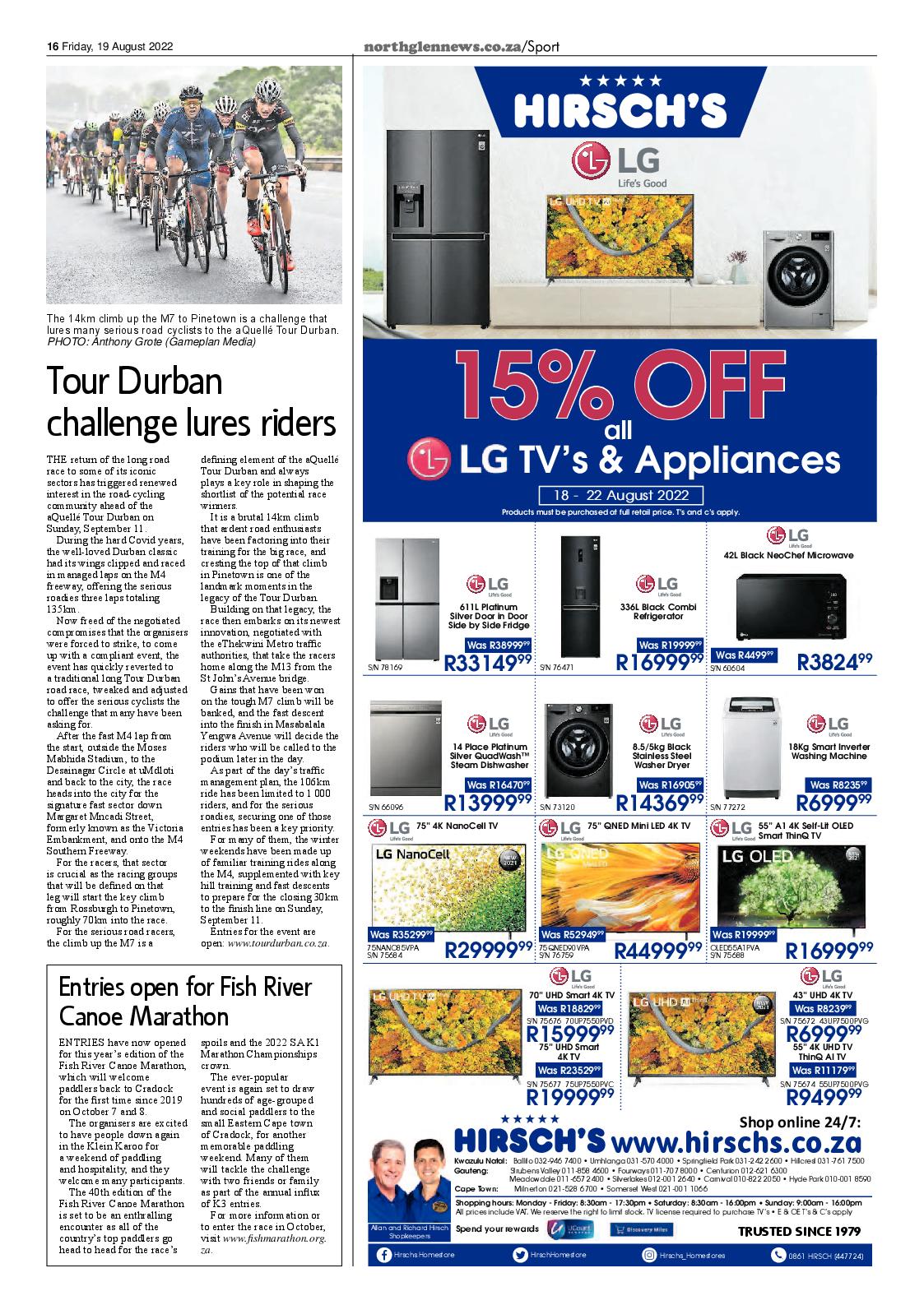 Northglen News 19 August 2022 page 16