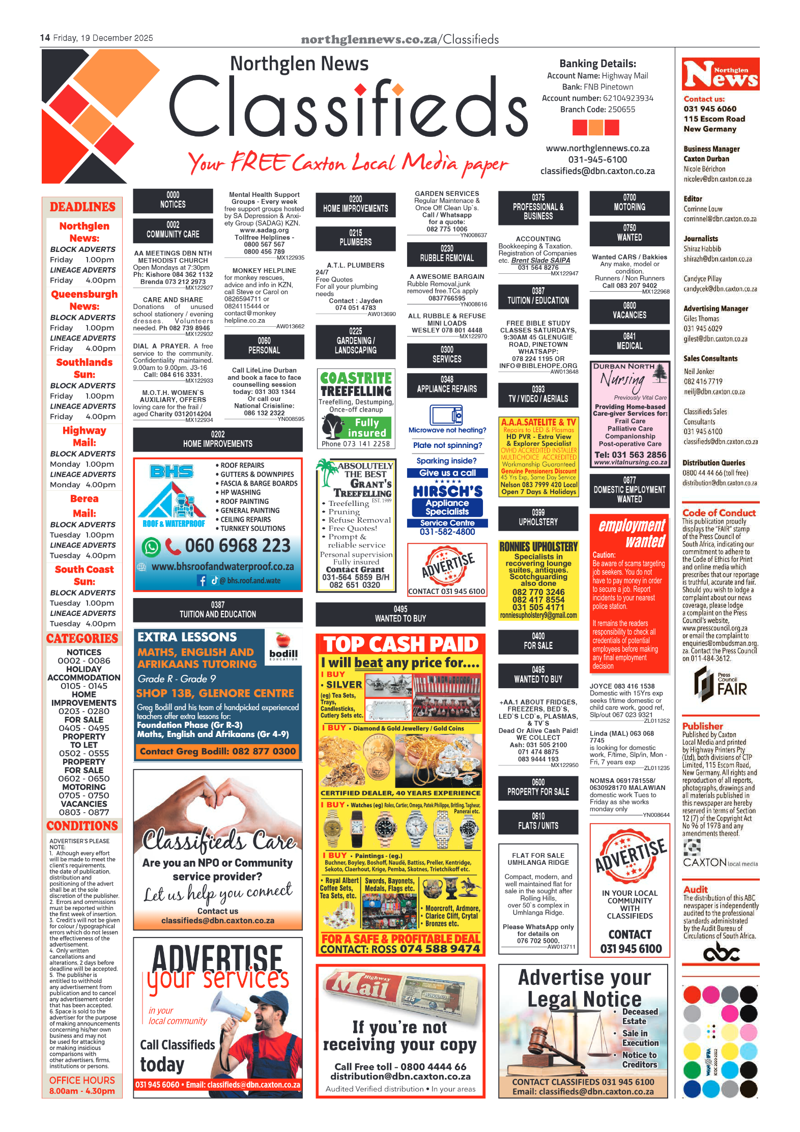 Northglen News 19 December 2025 page 14