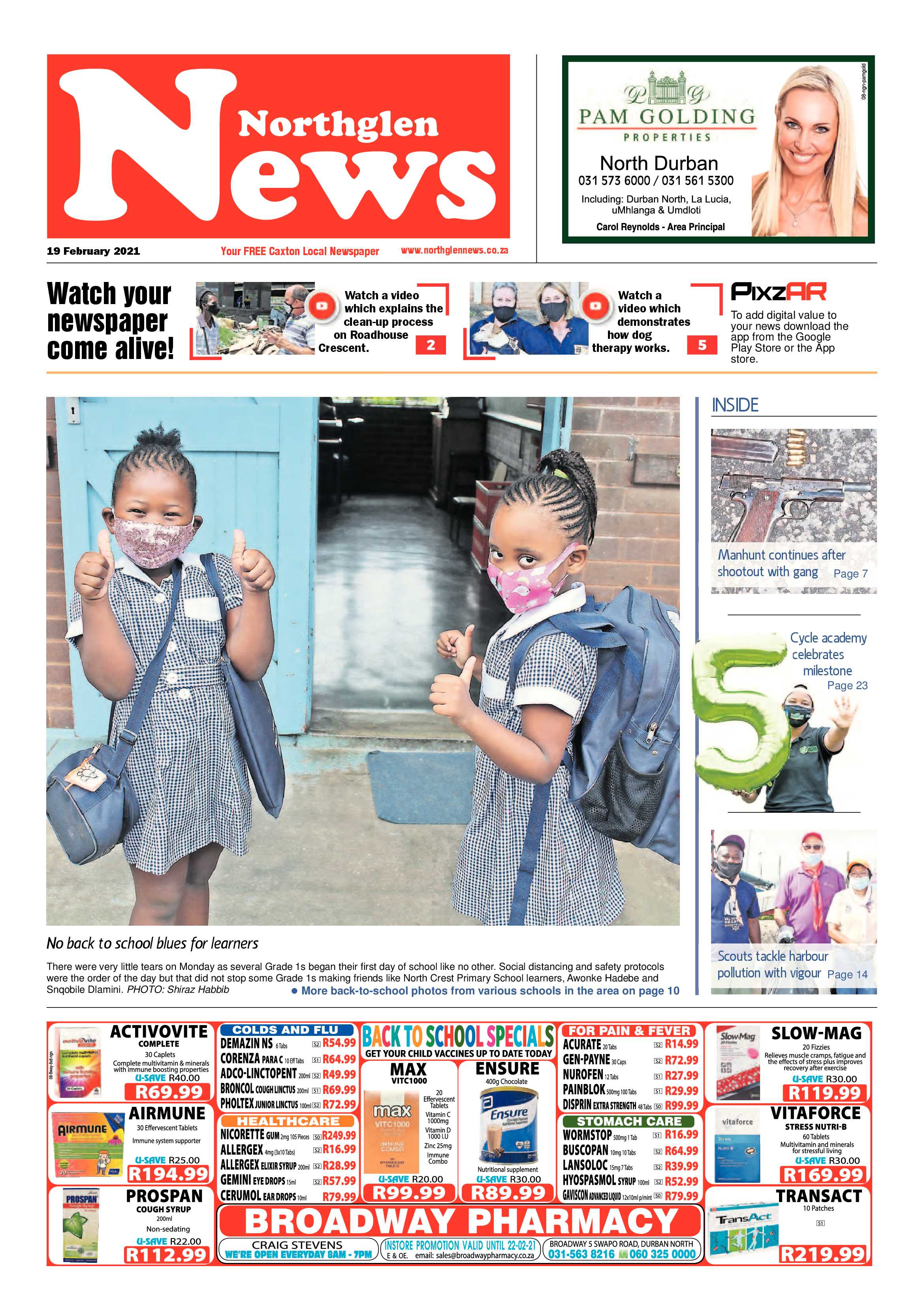 Northglen News 19 February 2021 page 1