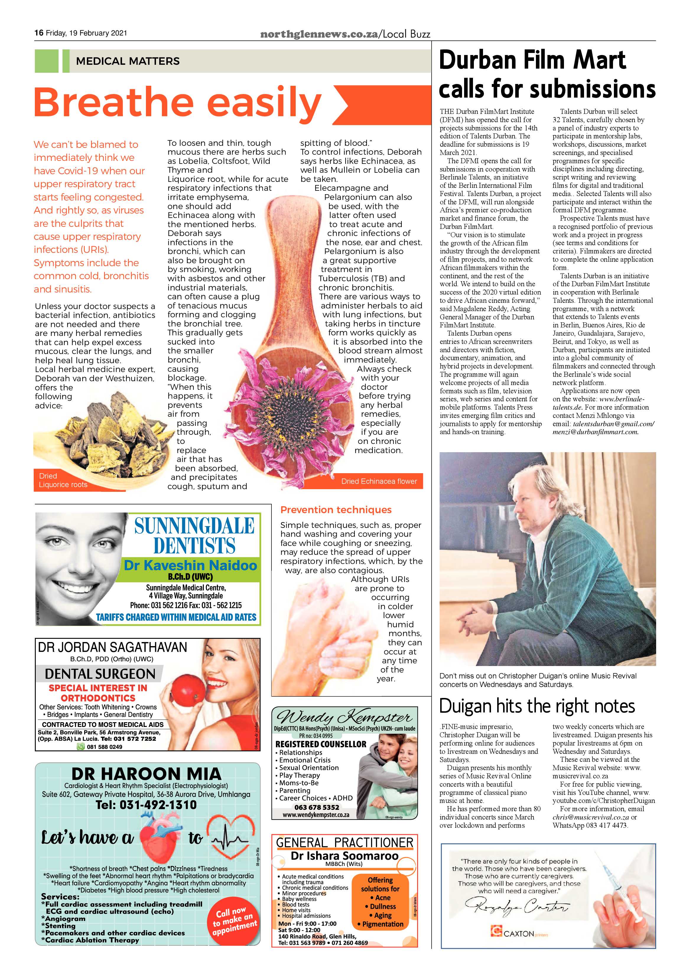 Northglen News 19 February 2021 page 16