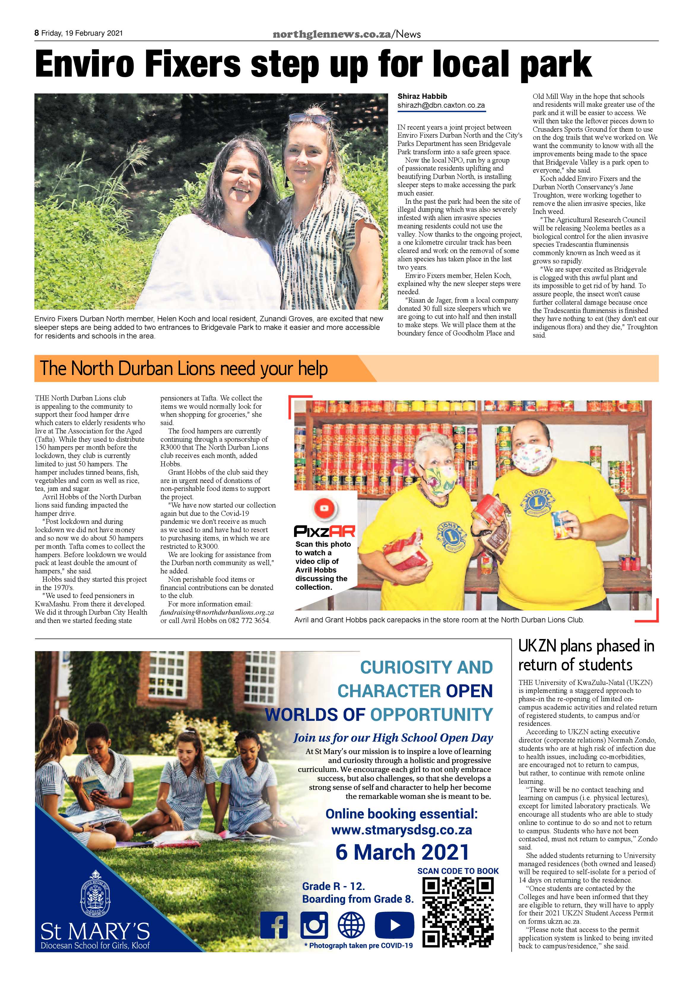 Northglen News 19 February 2021 page 8