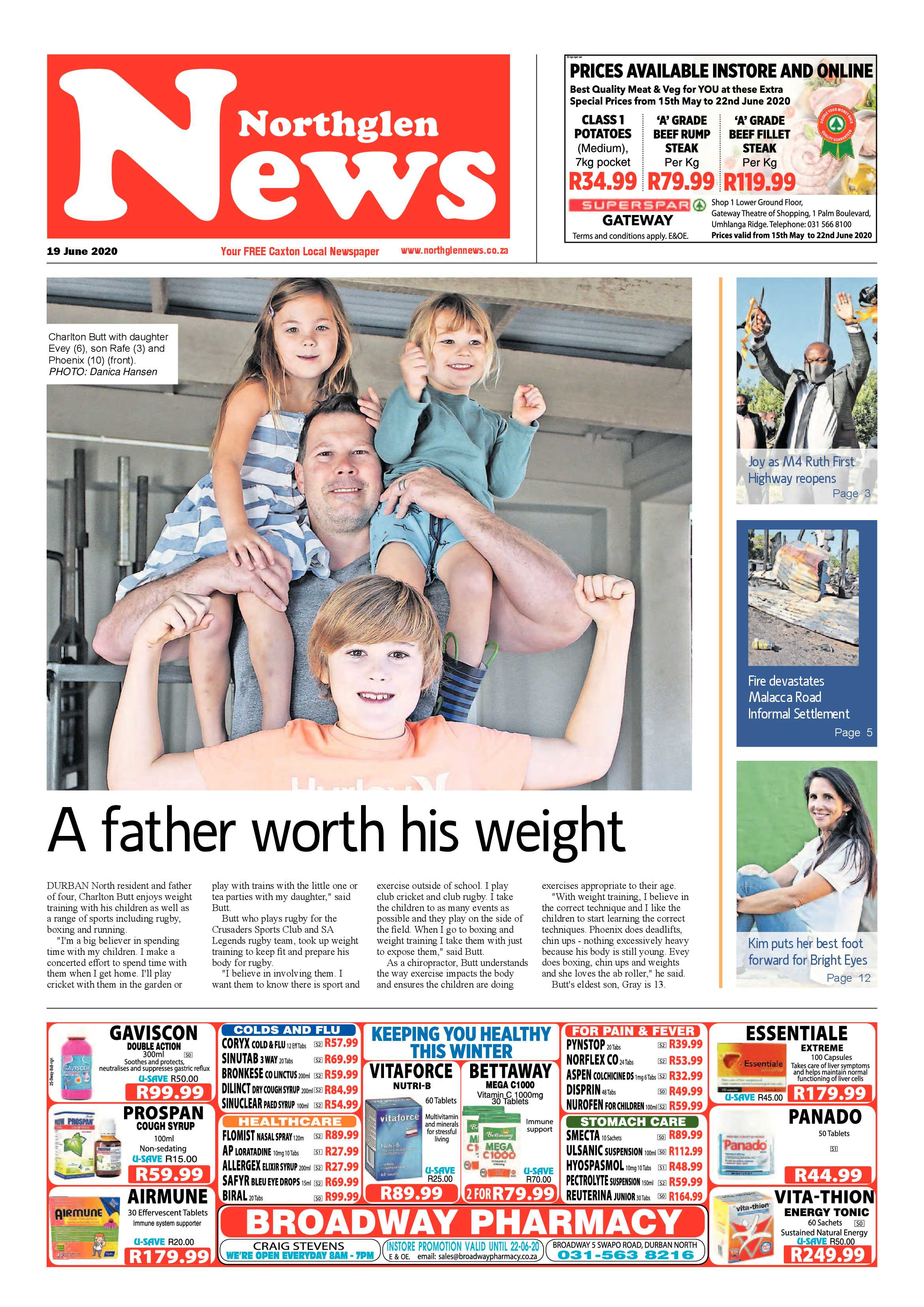 Northglen News 19 June 2020 page 1