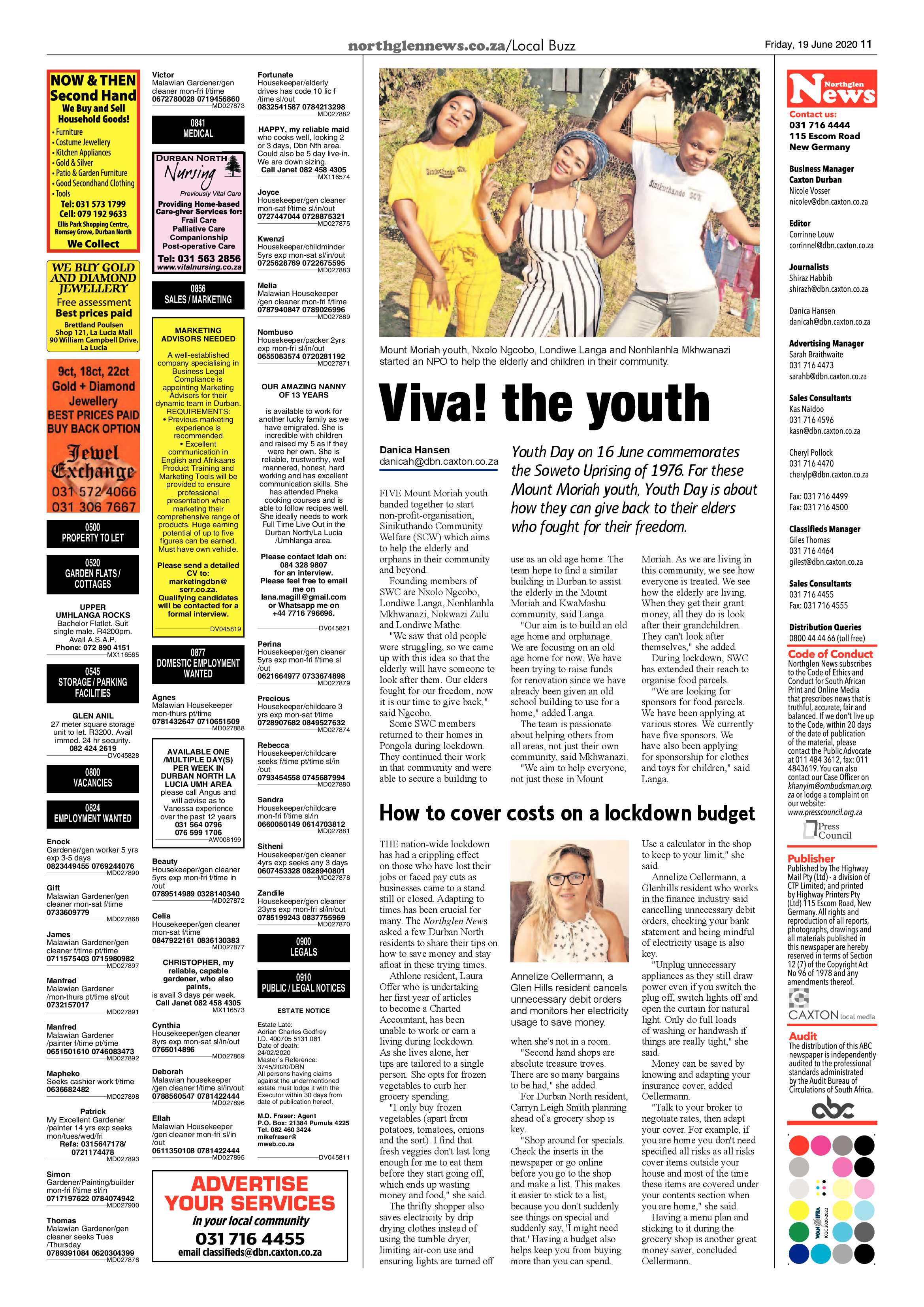Northglen News 19 June 2020 page 11