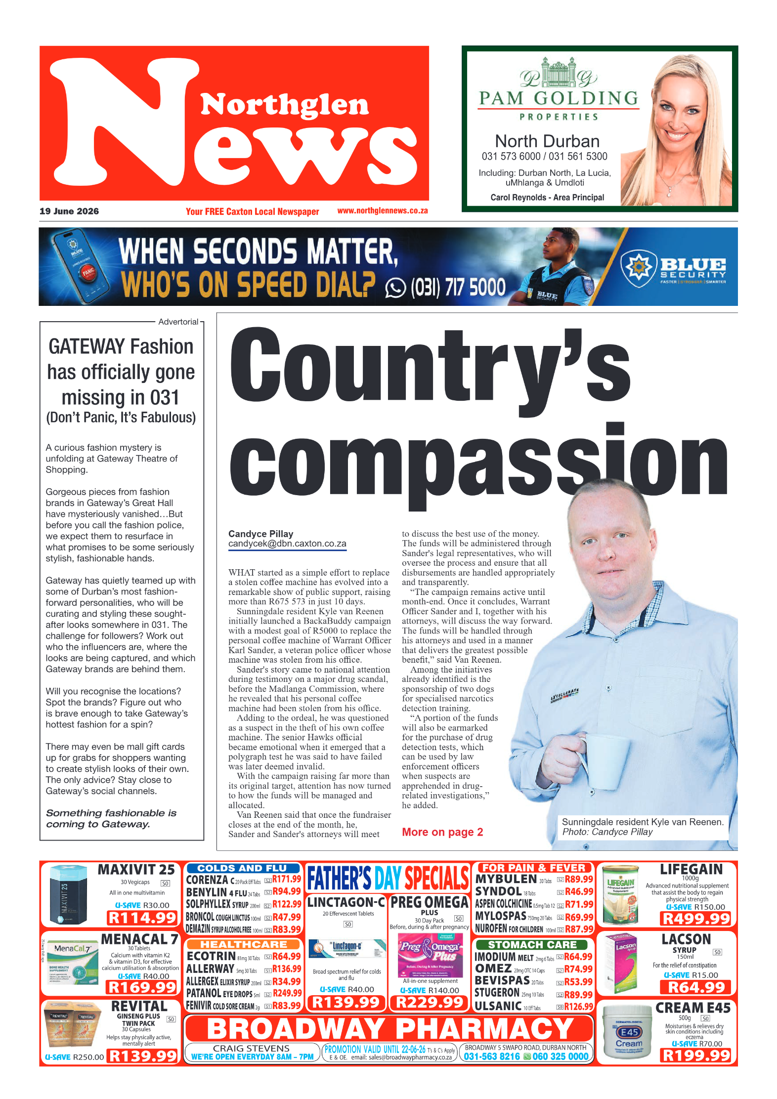 Northglen News 19 June 2026 page 1