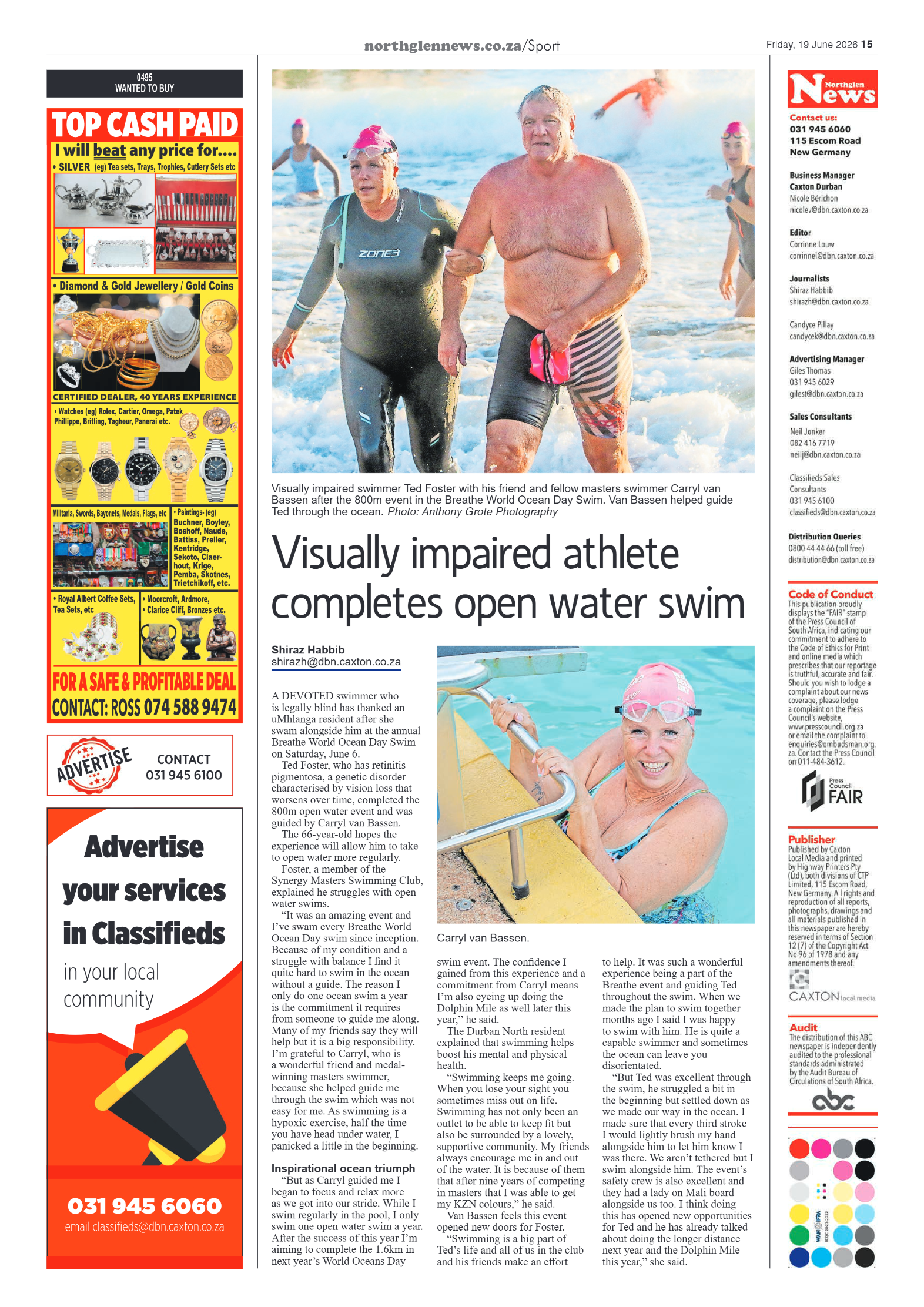Northglen News 19 June 2026 page 15