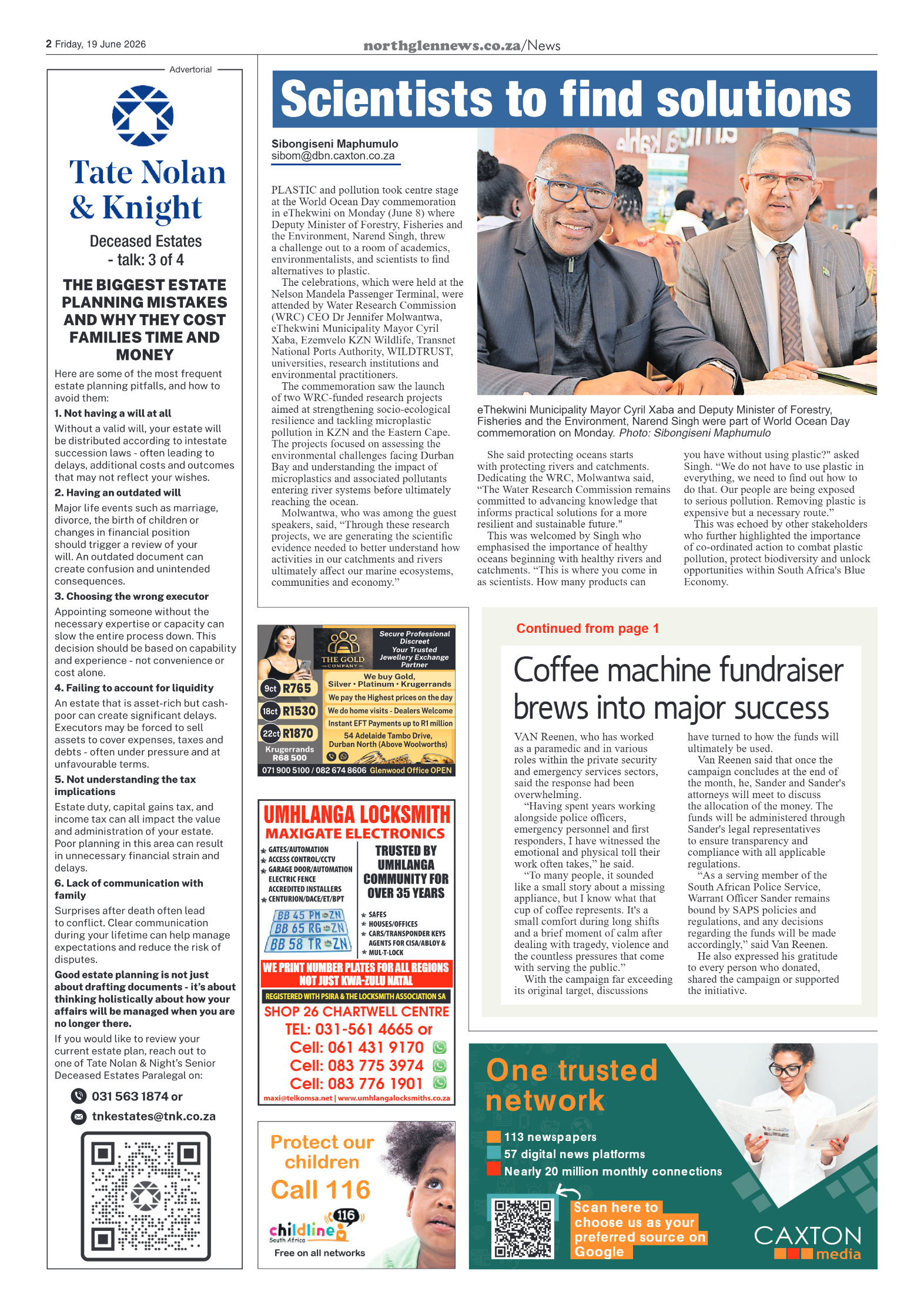 Northglen News 19 June 2026 page 2
