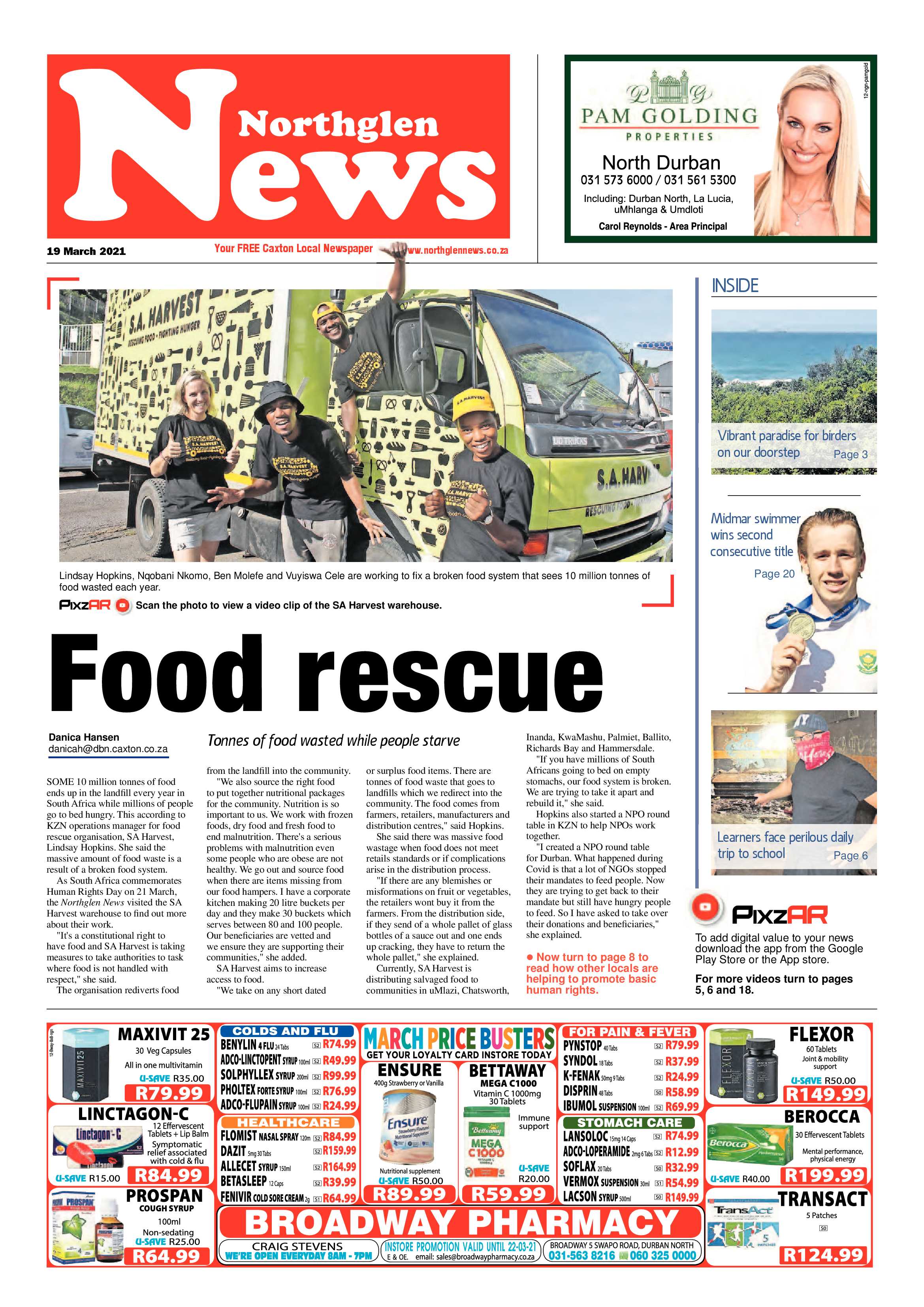 Northglen News 19 March 2021 page 1