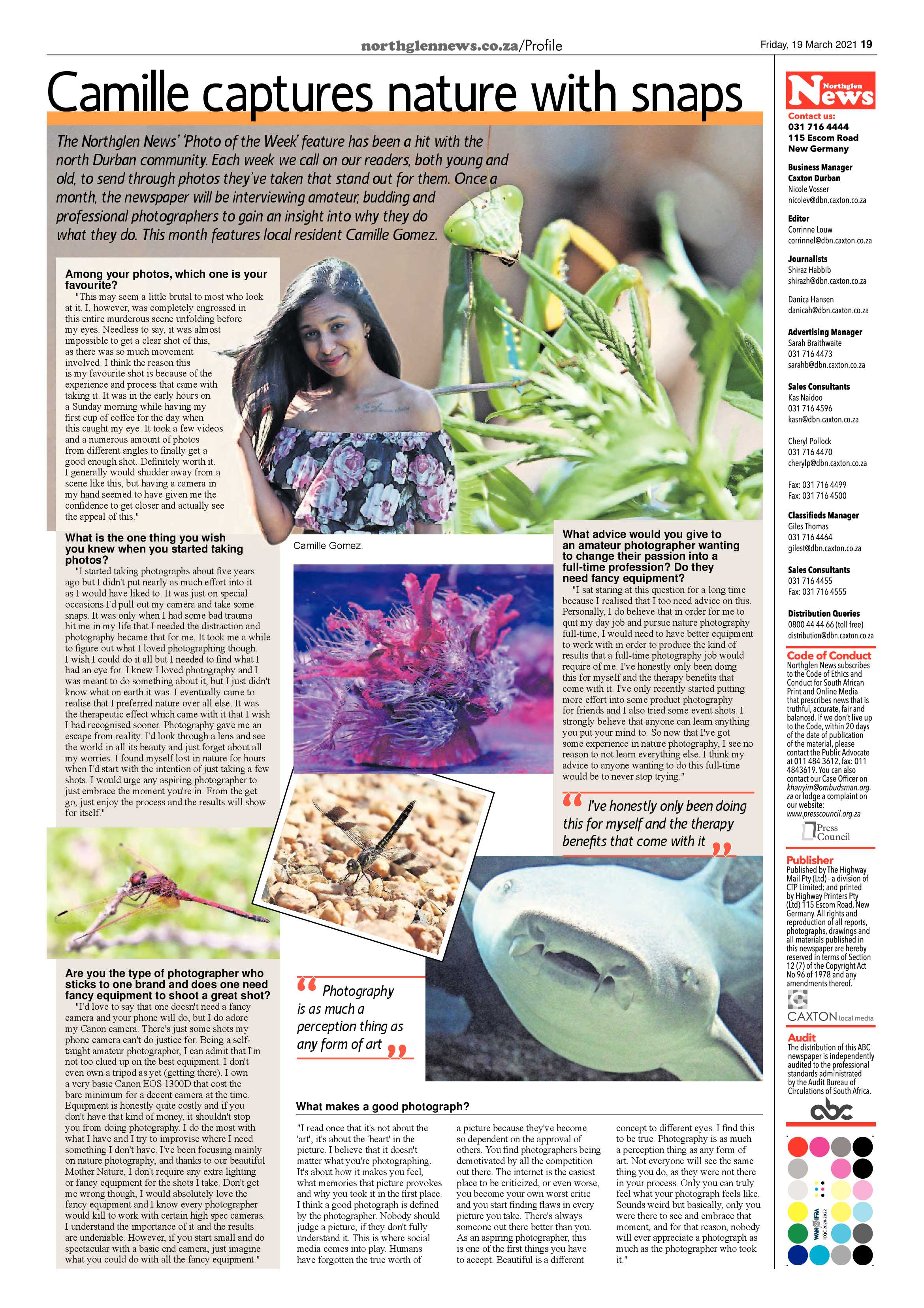 Northglen News 19 March 2021 page 19