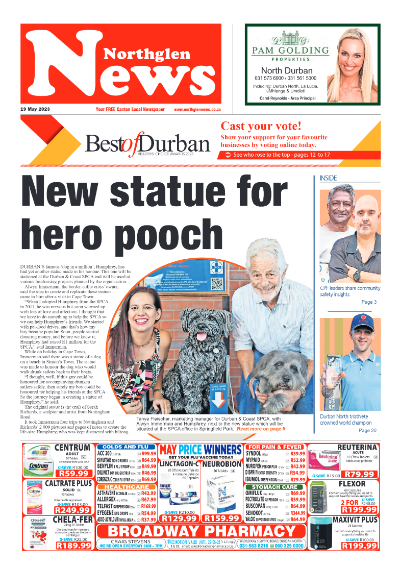 Northglen News 19 May 2023 page 1