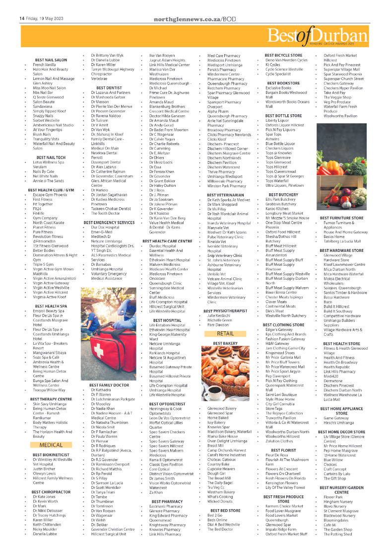 Northglen News 19 May 2023 page 14