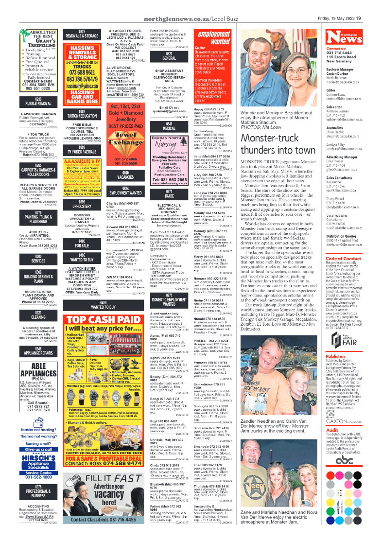 Northglen News 19 May 2023 page 19