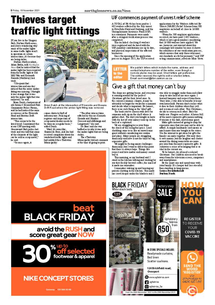 Northglen News 19 November 2021 page 8