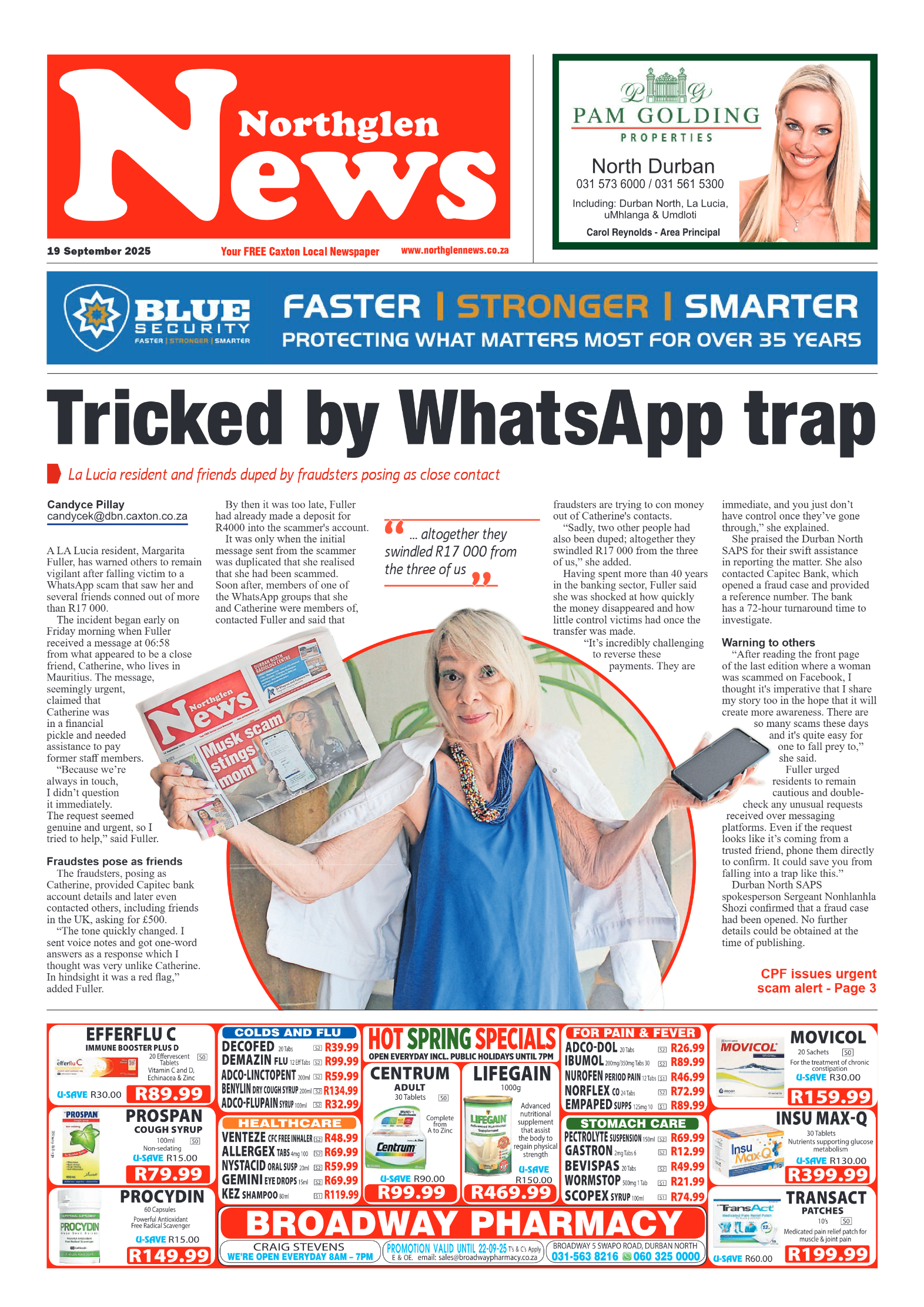 Northglen News 19 September 2025 page 1