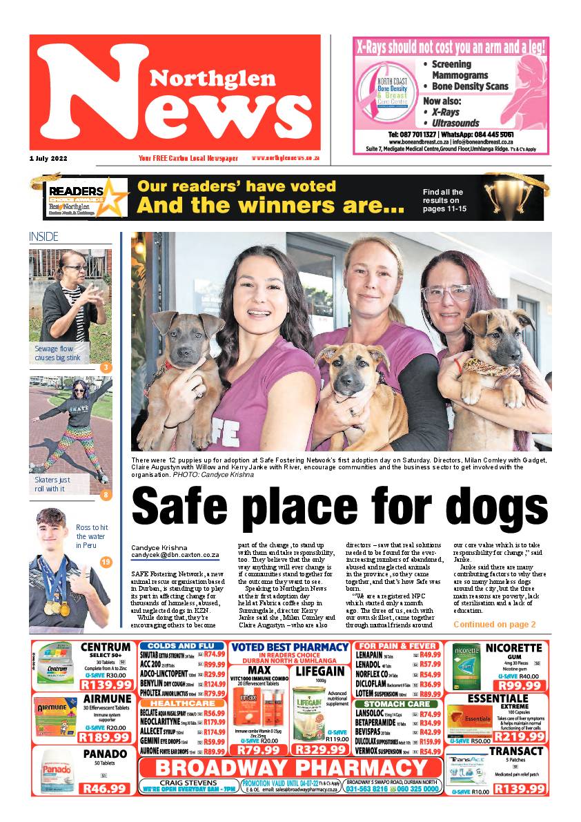 Northglen News 1 July 2022 page 1