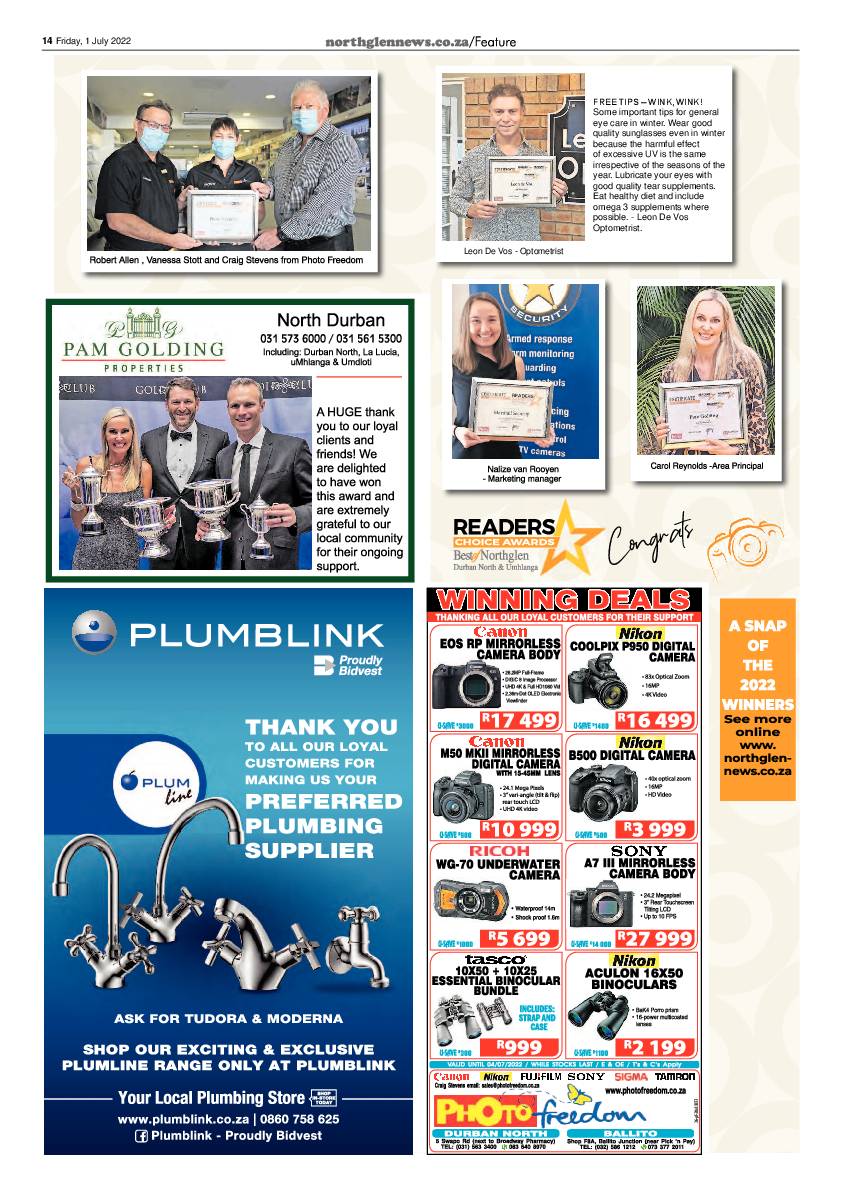 Northglen News 1 July 2022 page 14