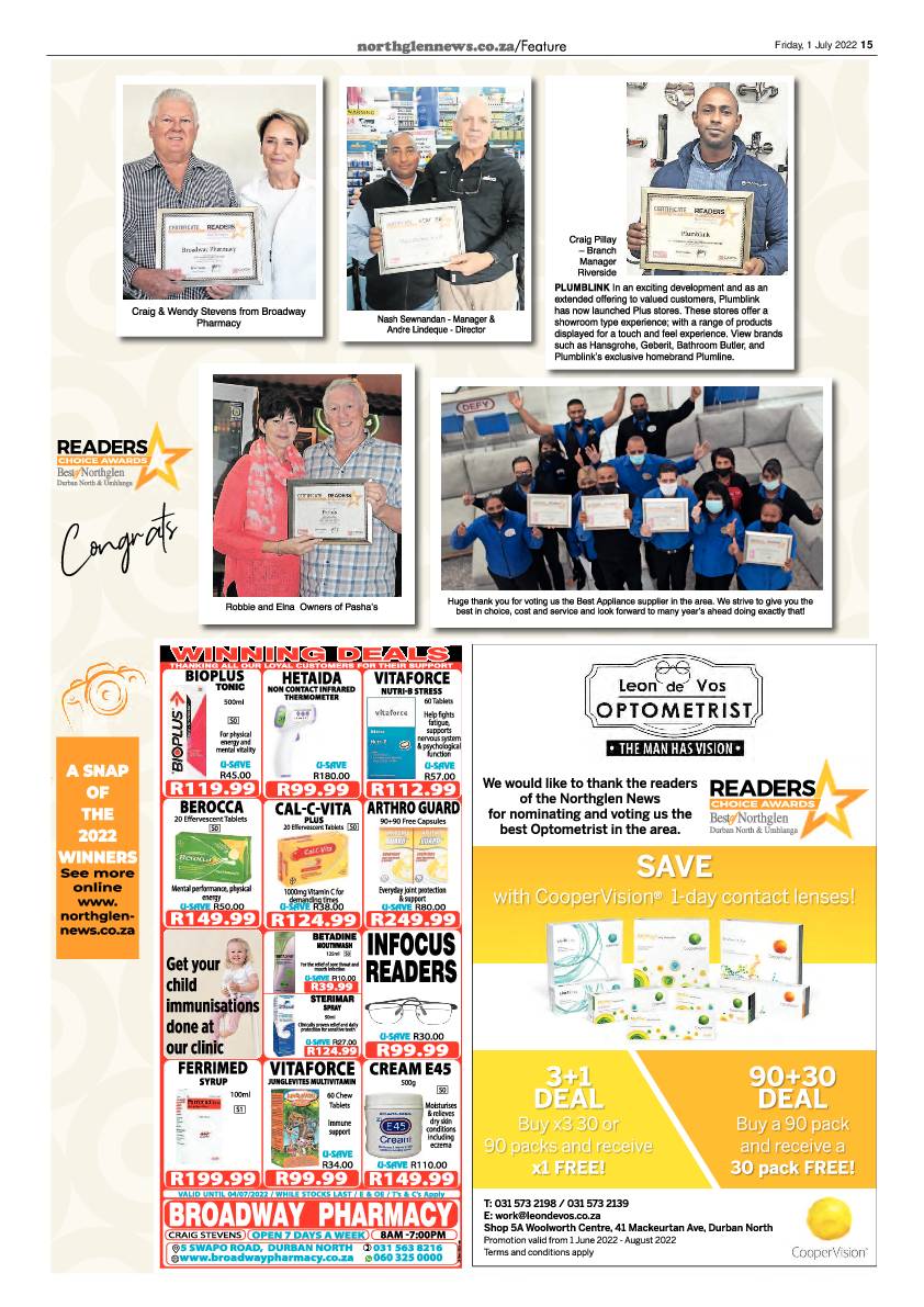 Northglen News 1 July 2022 page 15
