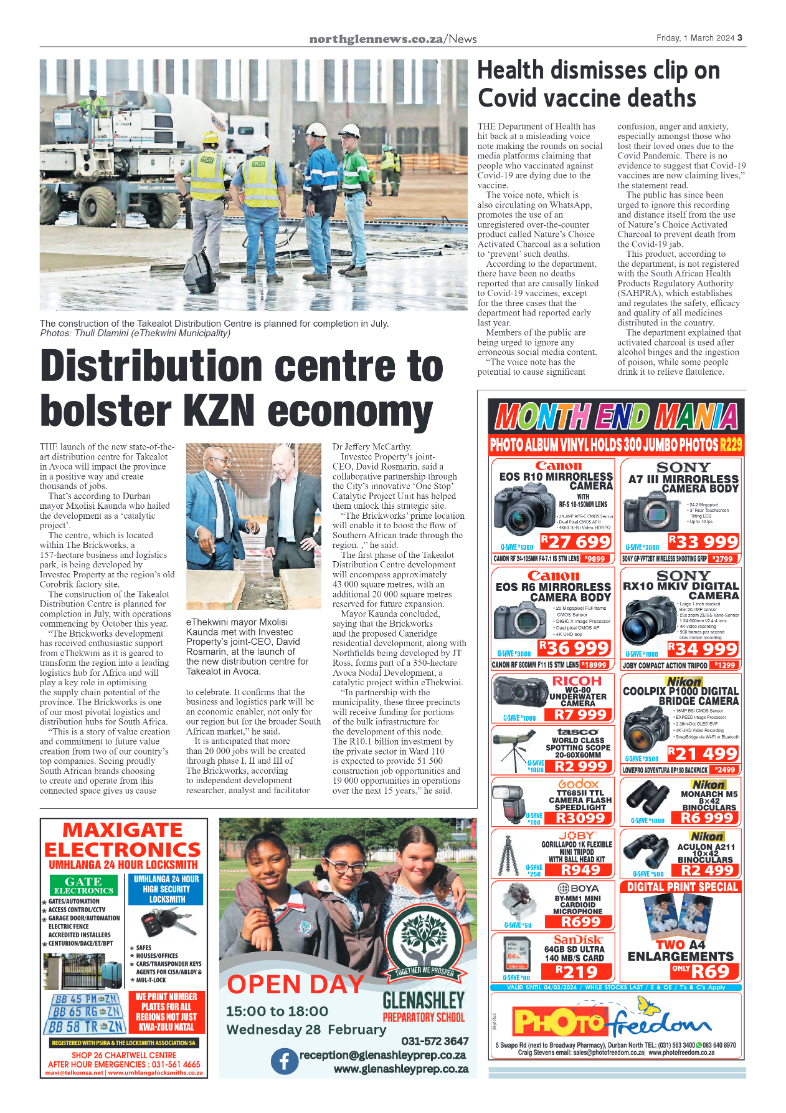 Northglen News 1 March 2024 page 3