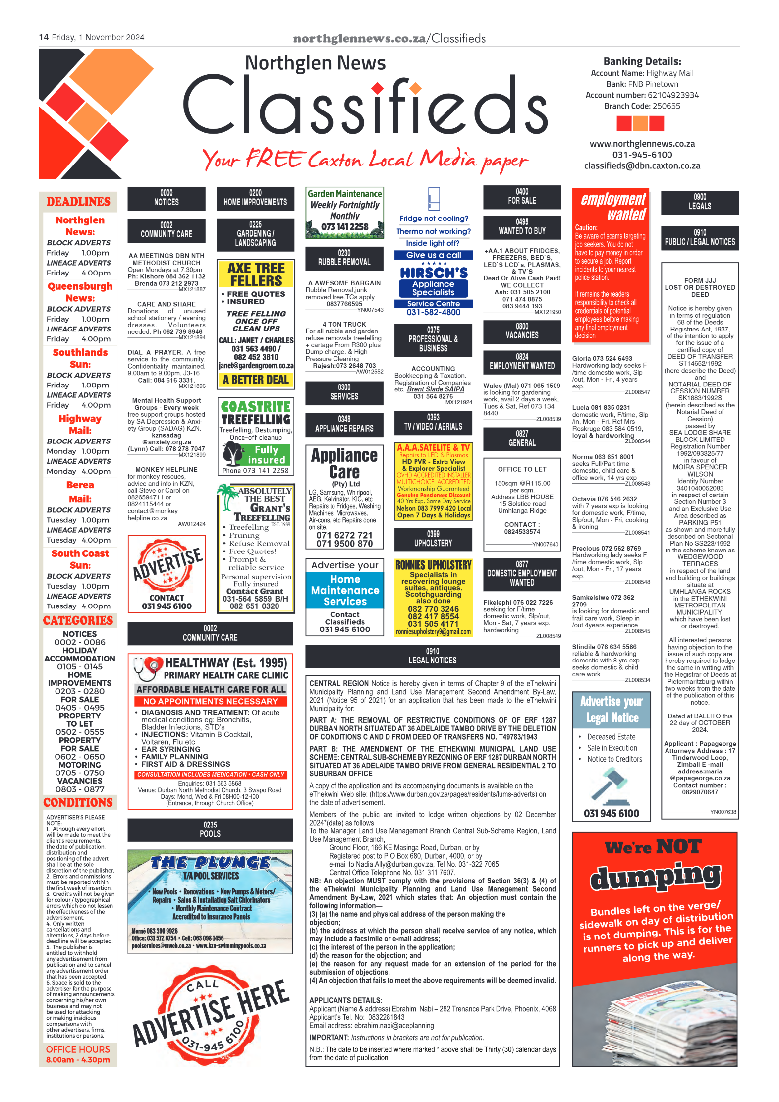 Northglen News 1 November 2024 page 14