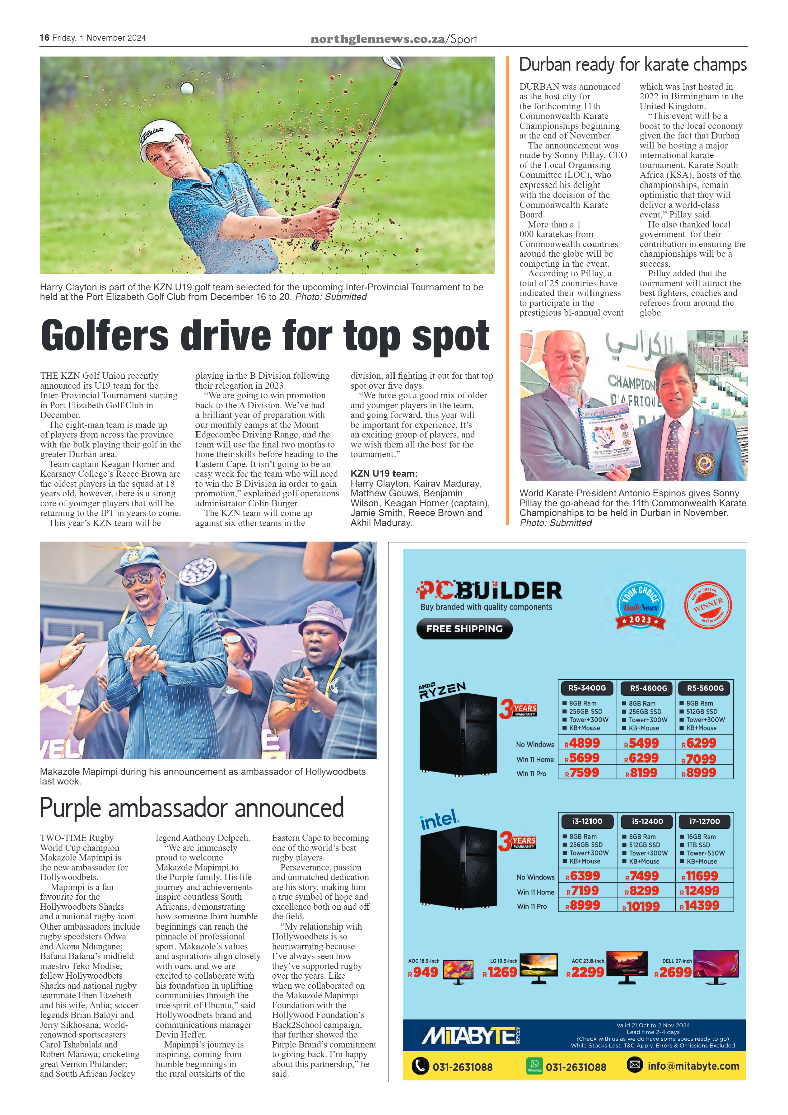 Northglen News 1 November 2024 page 16