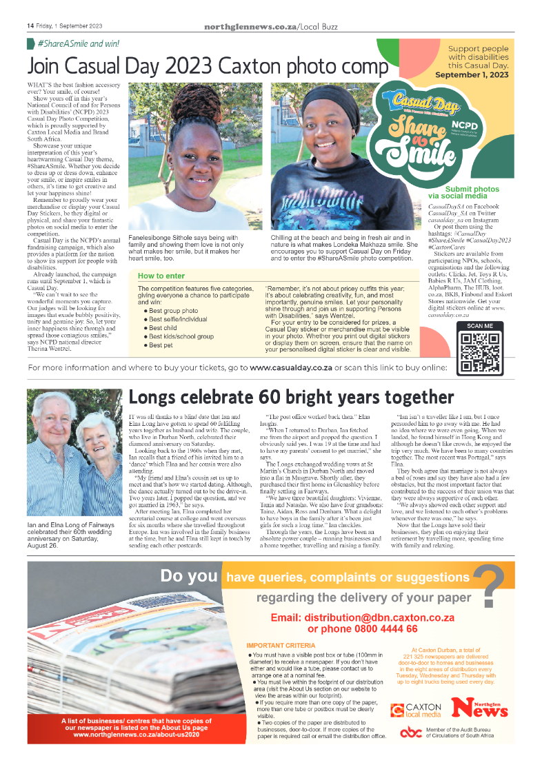 Northglen News 1 September 2023 page 14