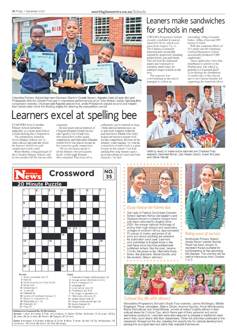Northglen News 1 September 2023 page 16
