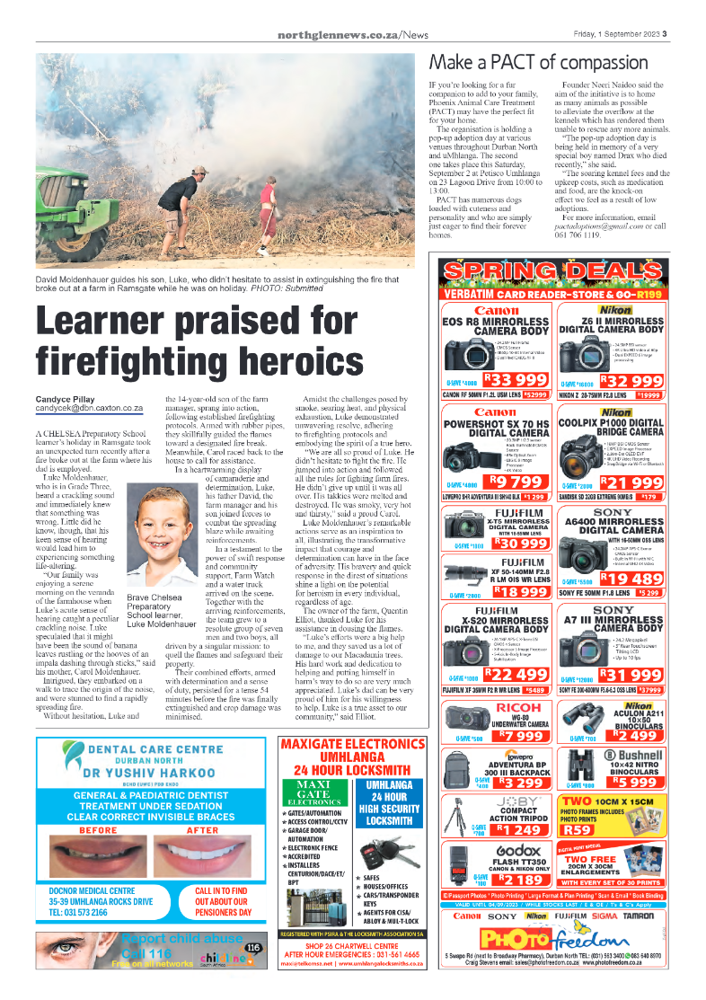 Northglen News 1 September 2023 page 3