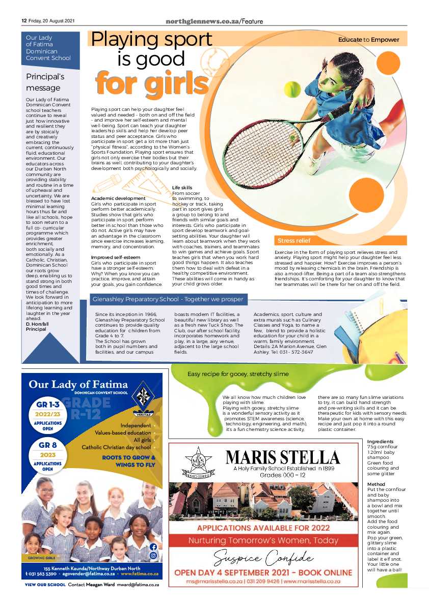 Northglen News 20 August 2021 page 12
