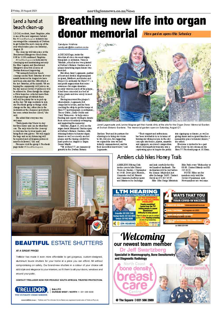 Northglen News 20 August 2021 page 2