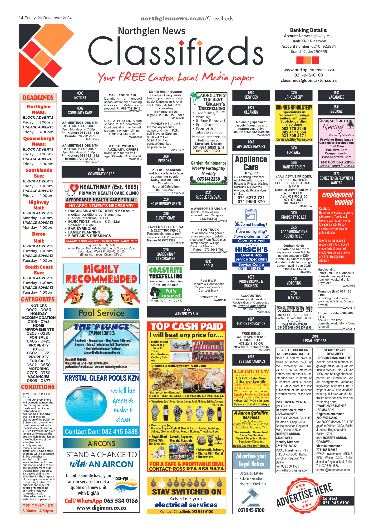 Northglen News 20 December 2024 page 14
