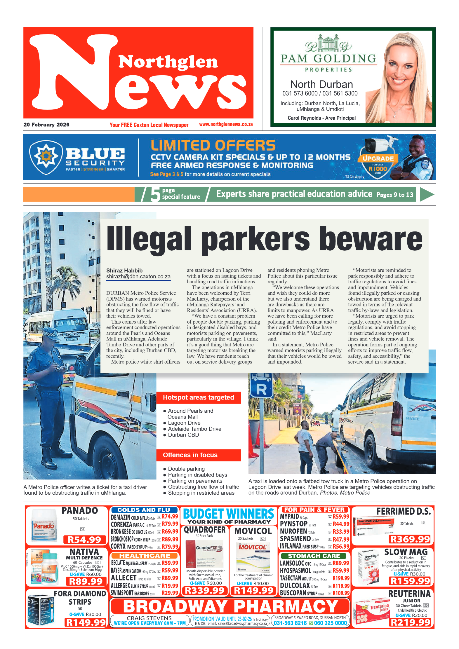 Northglen News 20 February 2026 page 1