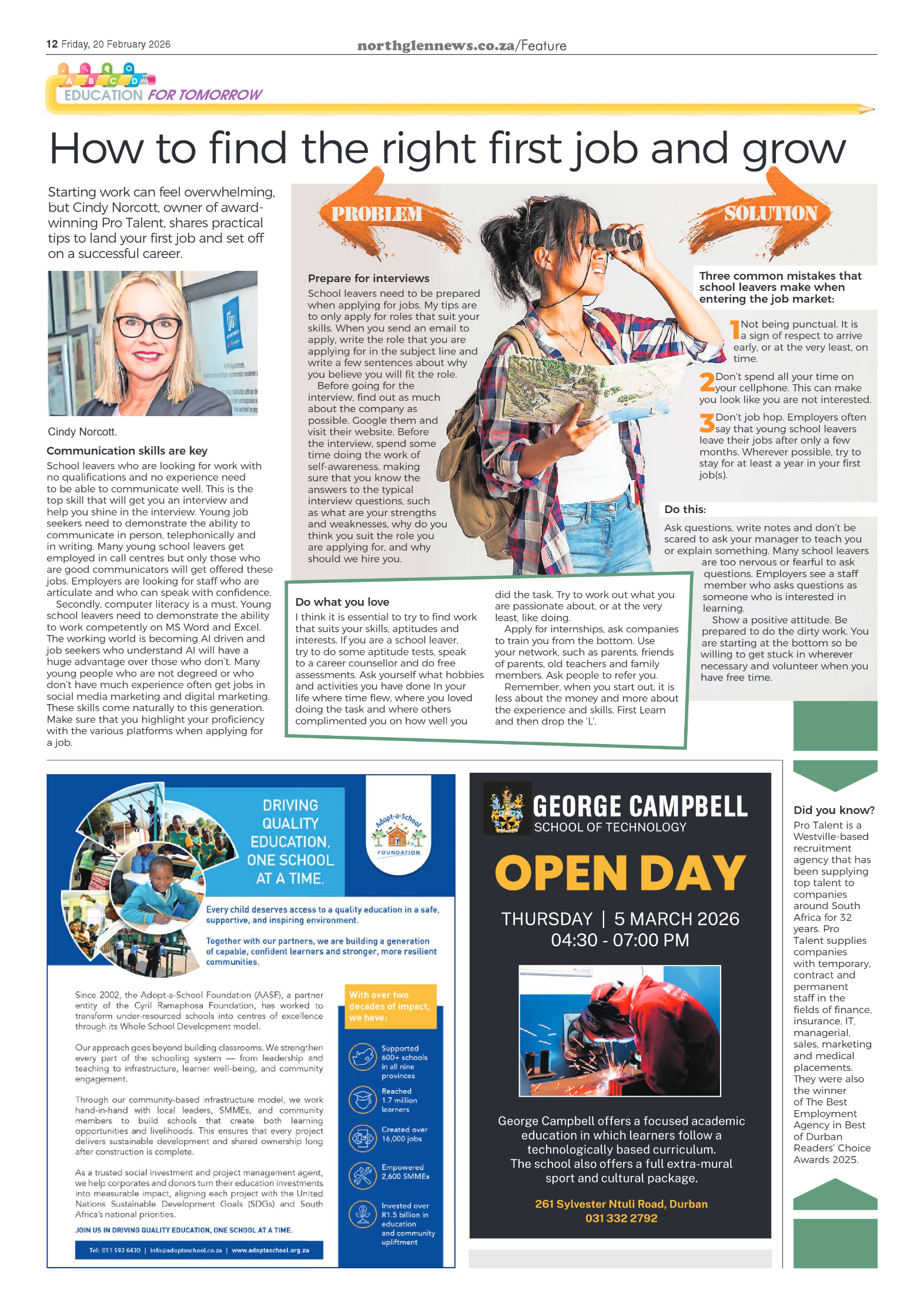 Northglen News 20 February 2026 page 12