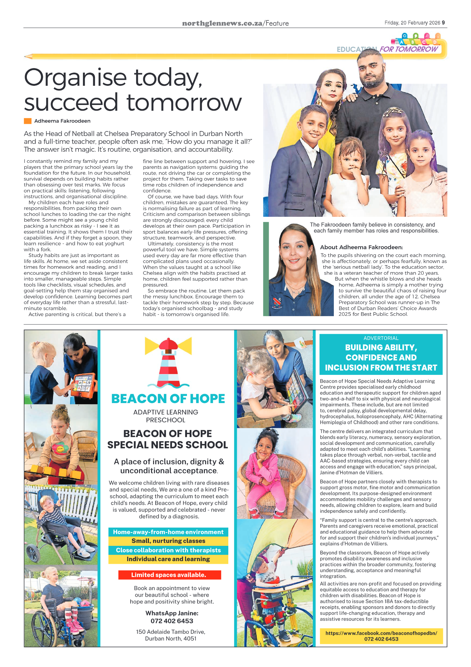 Northglen News 20 February 2026 page 9