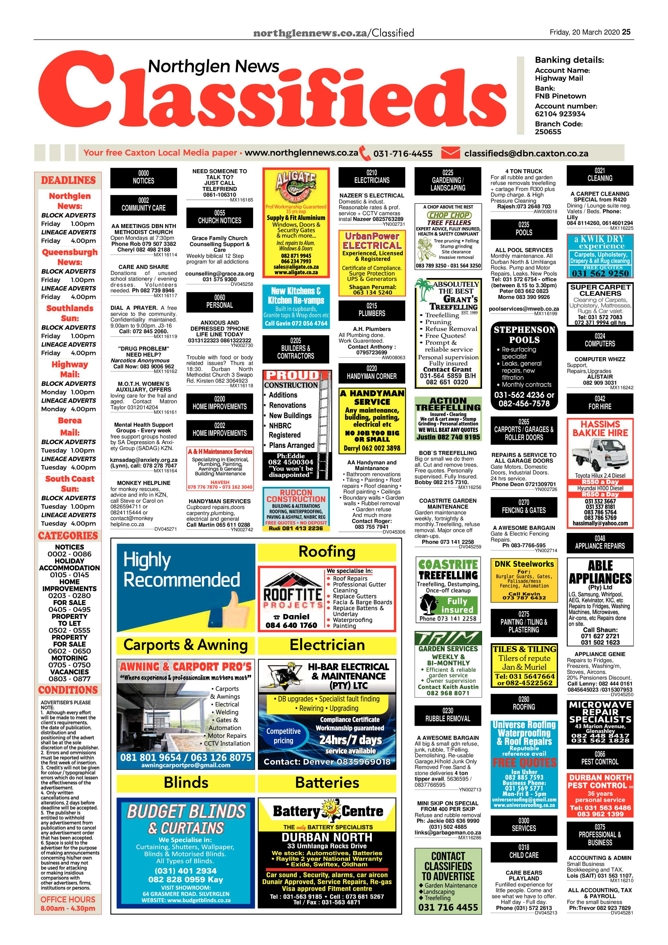 Northglen News 20 March 2020 page 25