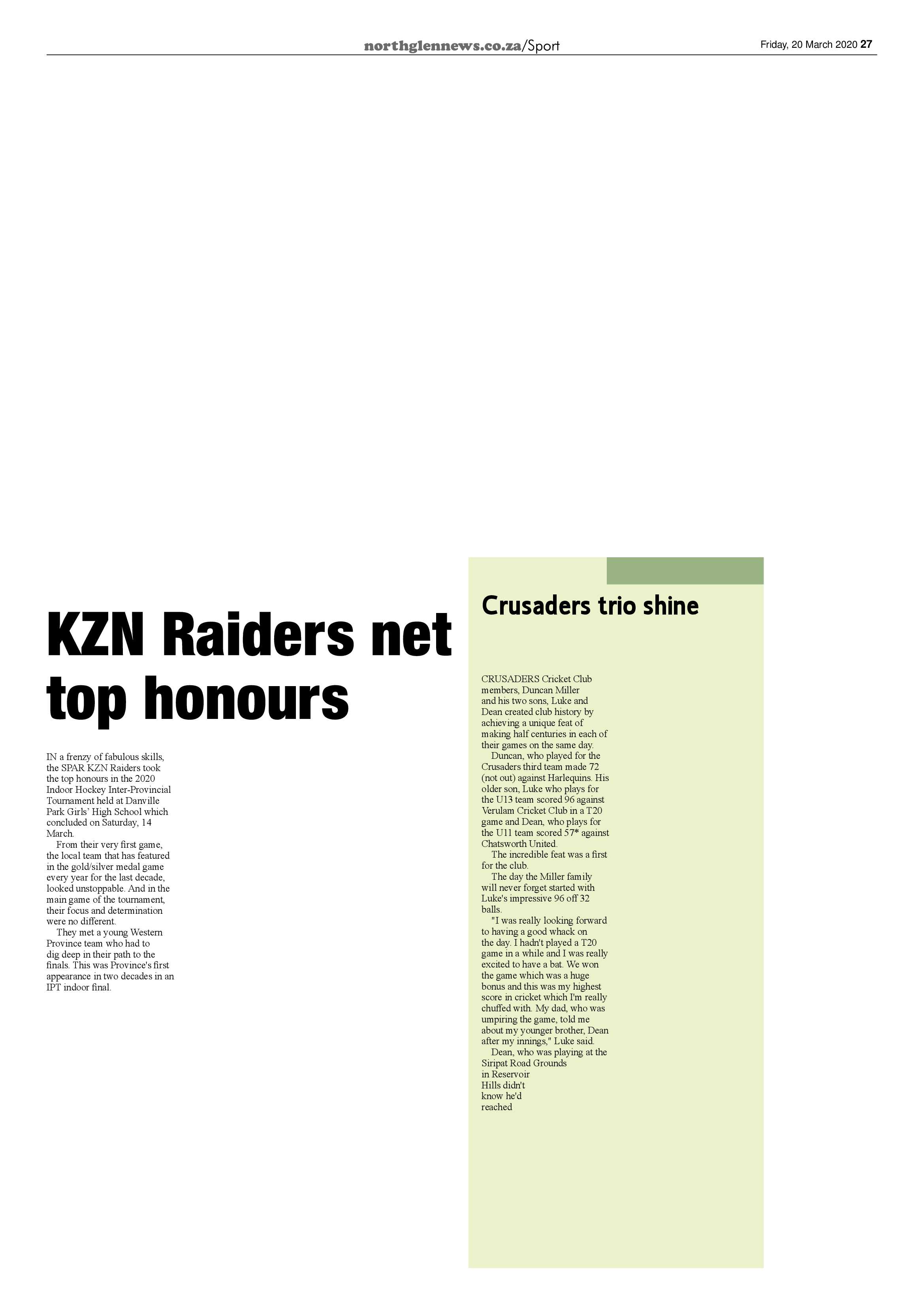 Northglen News 20 March 2020 page 27