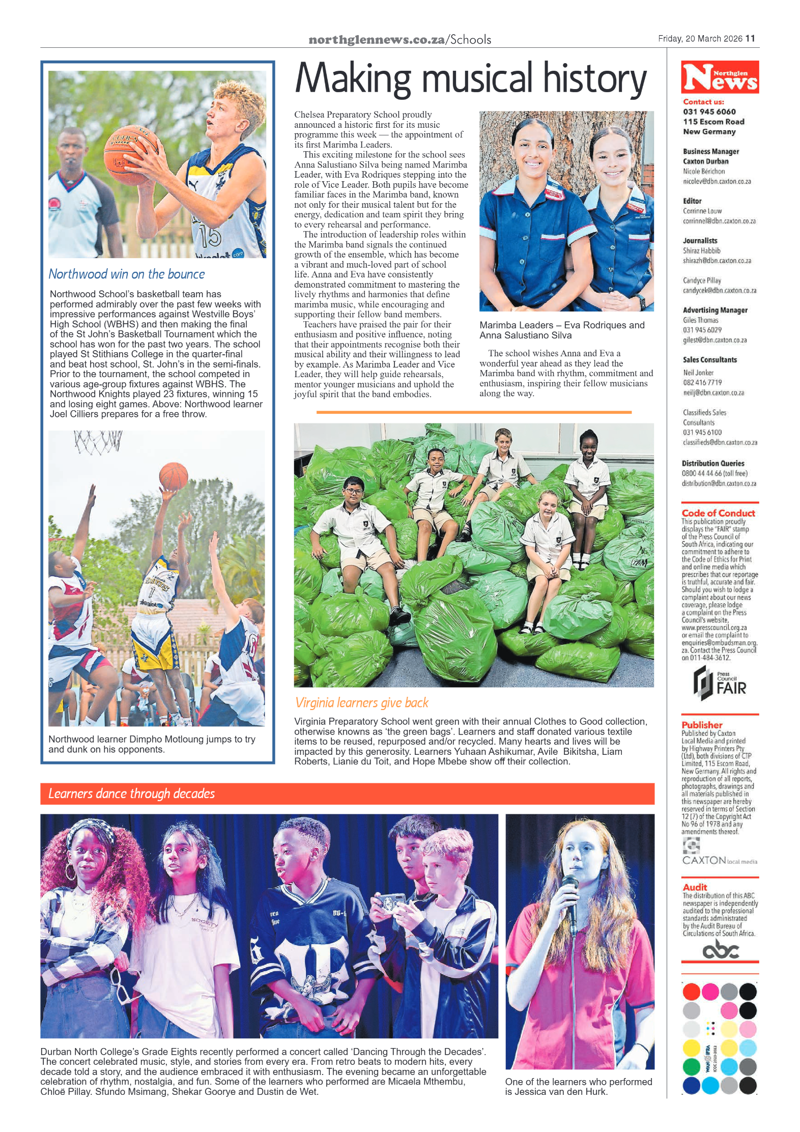 Northglen News 20 March 2026 page 11