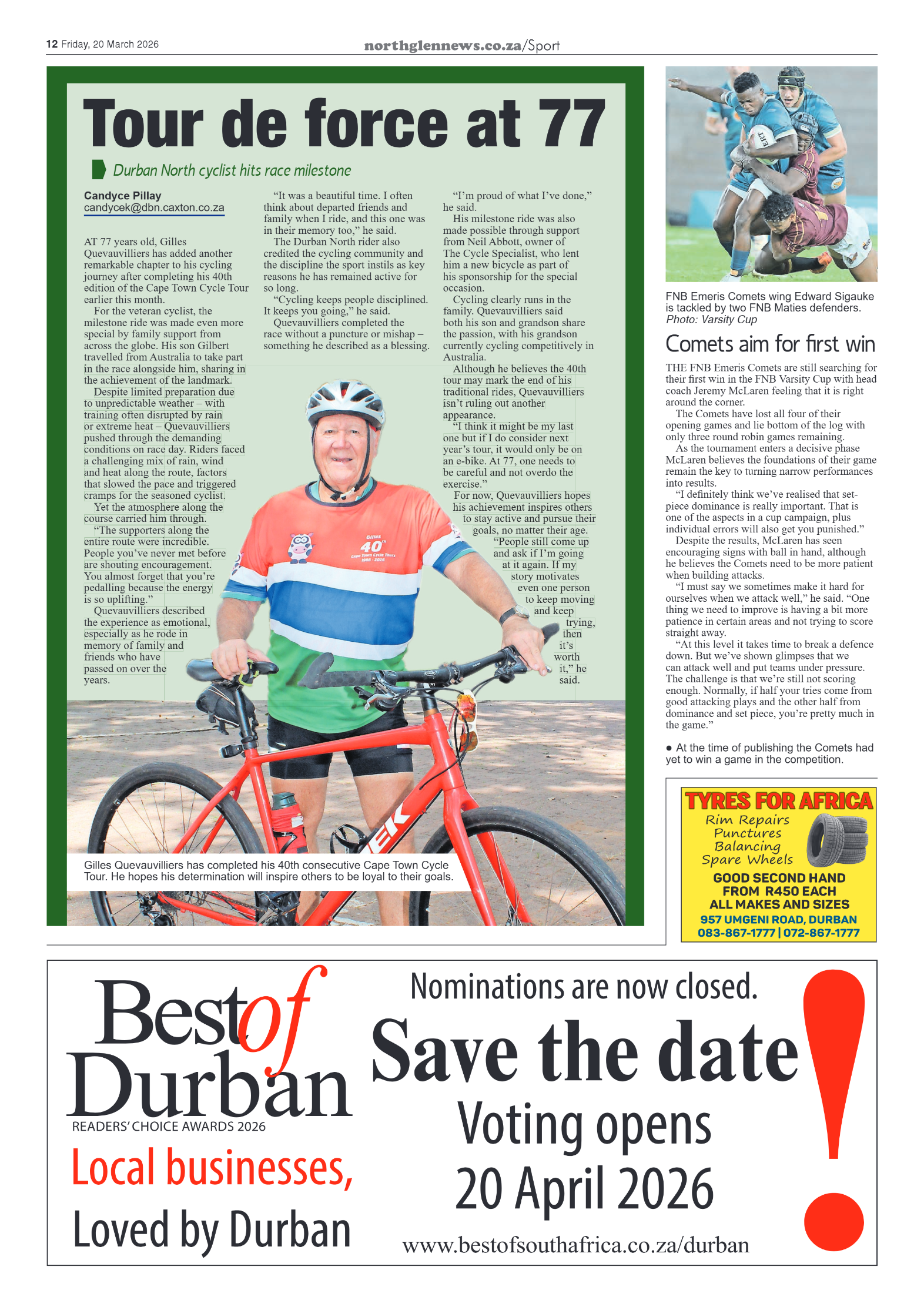 Northglen News 20 March 2026 page 12