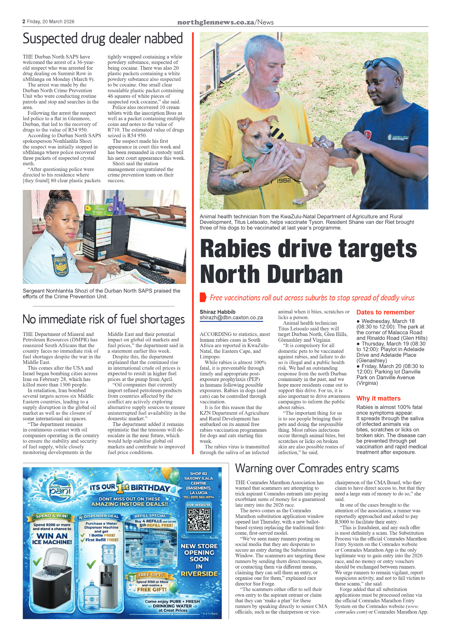 Northglen News 20 March 2026 page 2