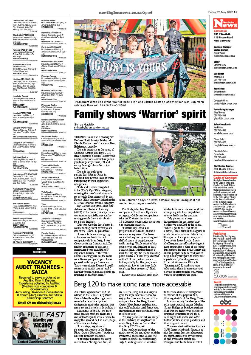 Northglen News 20 May 2022 page 15